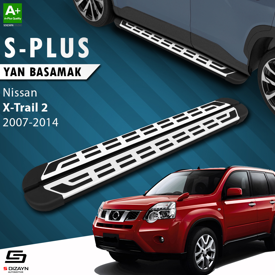 S-Dizayn Nissan X-Trail T31 S-Plus Gri Yan Basamak 173 Cm 2007-2014 A+ Kalite S-Dizayn Nissan X-Trail T31 S-Plus Gri Yan Basamak 173 Cm 2007-2014 A+ Kalite