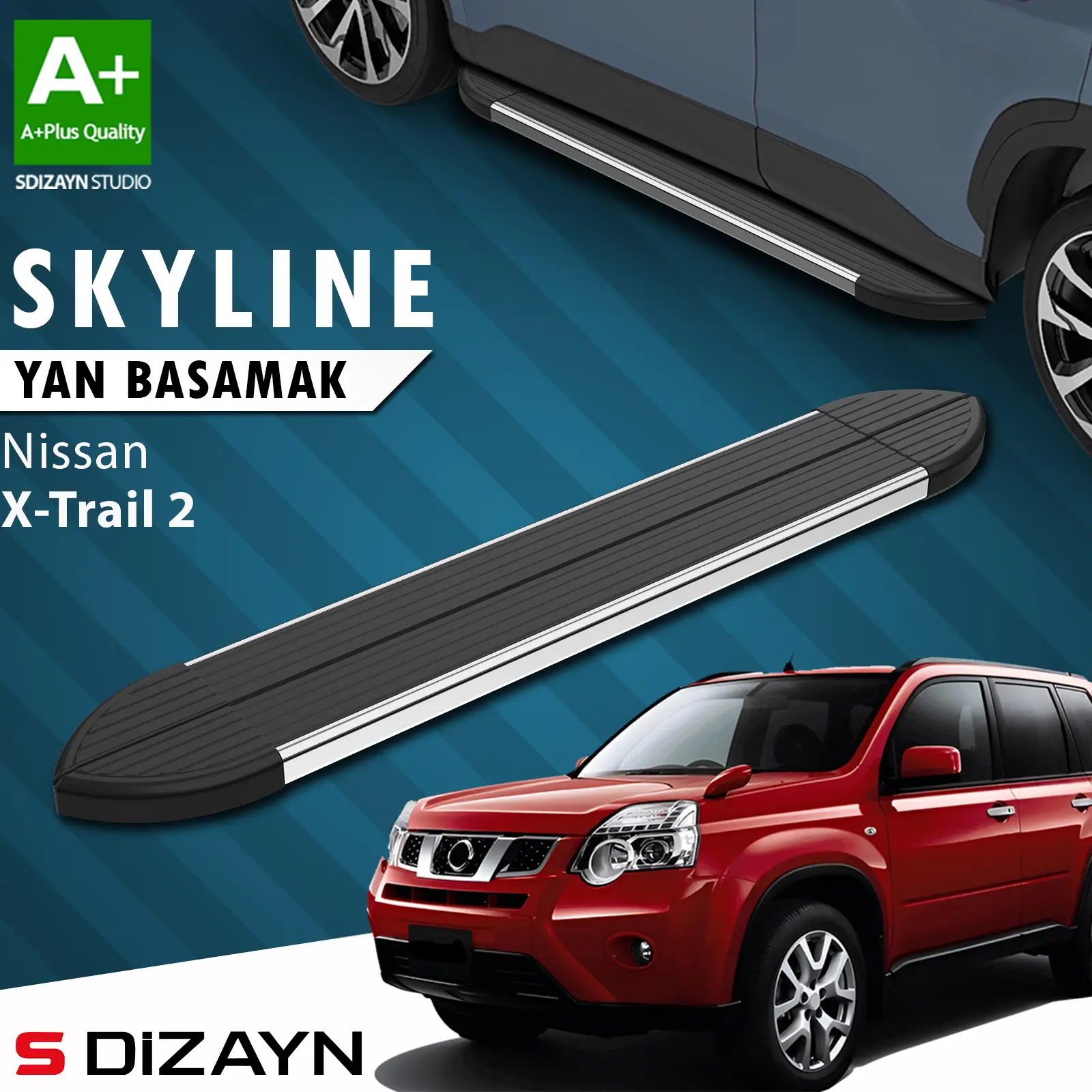 Nissan X-Trail T31 Skyline Krom Yan Basamak 173 Cm 2007-2014 A+ Kalite