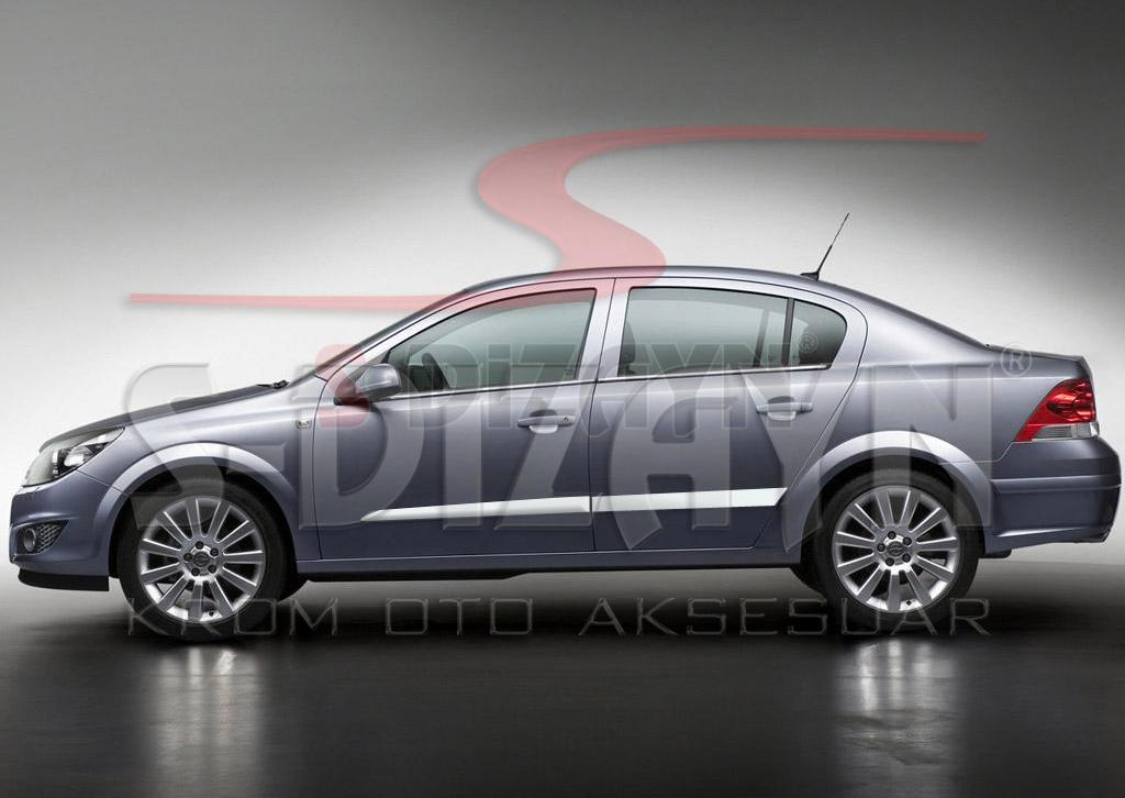 S-Dizayn Opel Astra H SD Krom Yan Kapı Çıtası 4 Prç 2008-2013 S-Dizayn Opel Astra H SD Krom Yan Kapı Çıtası 4 Prç 2008-2013