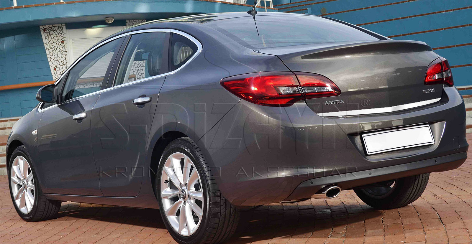 S-Dizayn Opel Astra J SD Krom Bagaj Alt Çıtası 2012-2020 S-Dizayn Opel Astra J SD Krom Bagaj Alt Çıtası 2012-2020