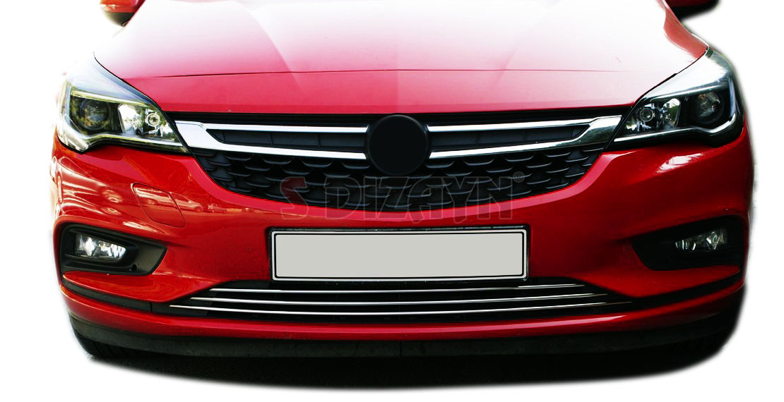 S-Dizayn Opel Astra K HB Krom Ön Tampon Alt Çıtası 3 Prç 2015-2022 (Sensörsüz) S-Dizayn Opel Astra K HB Krom Ön Tampon Alt Çıtası 3 Prç 2015-2022 (Sensörsüz)