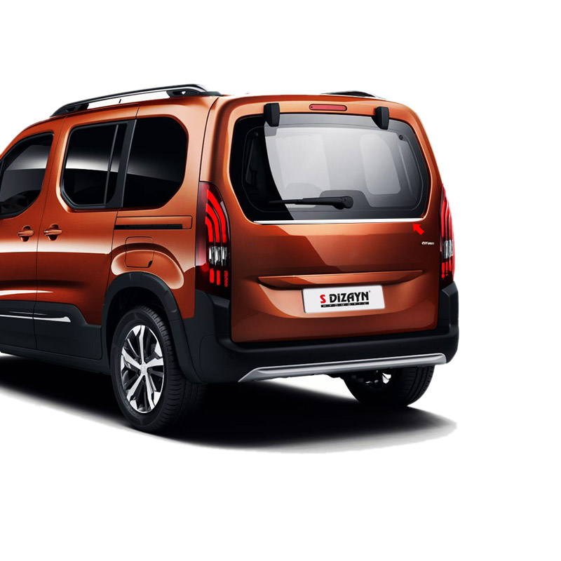 S-Dizayn Peugeot Rifter Krom Bagaj Camı Alt Çıtası 2019 Üzeri S-Dizayn Peugeot Rifter Krom Bagaj Camı Alt Çıtası 2019 Üzeri