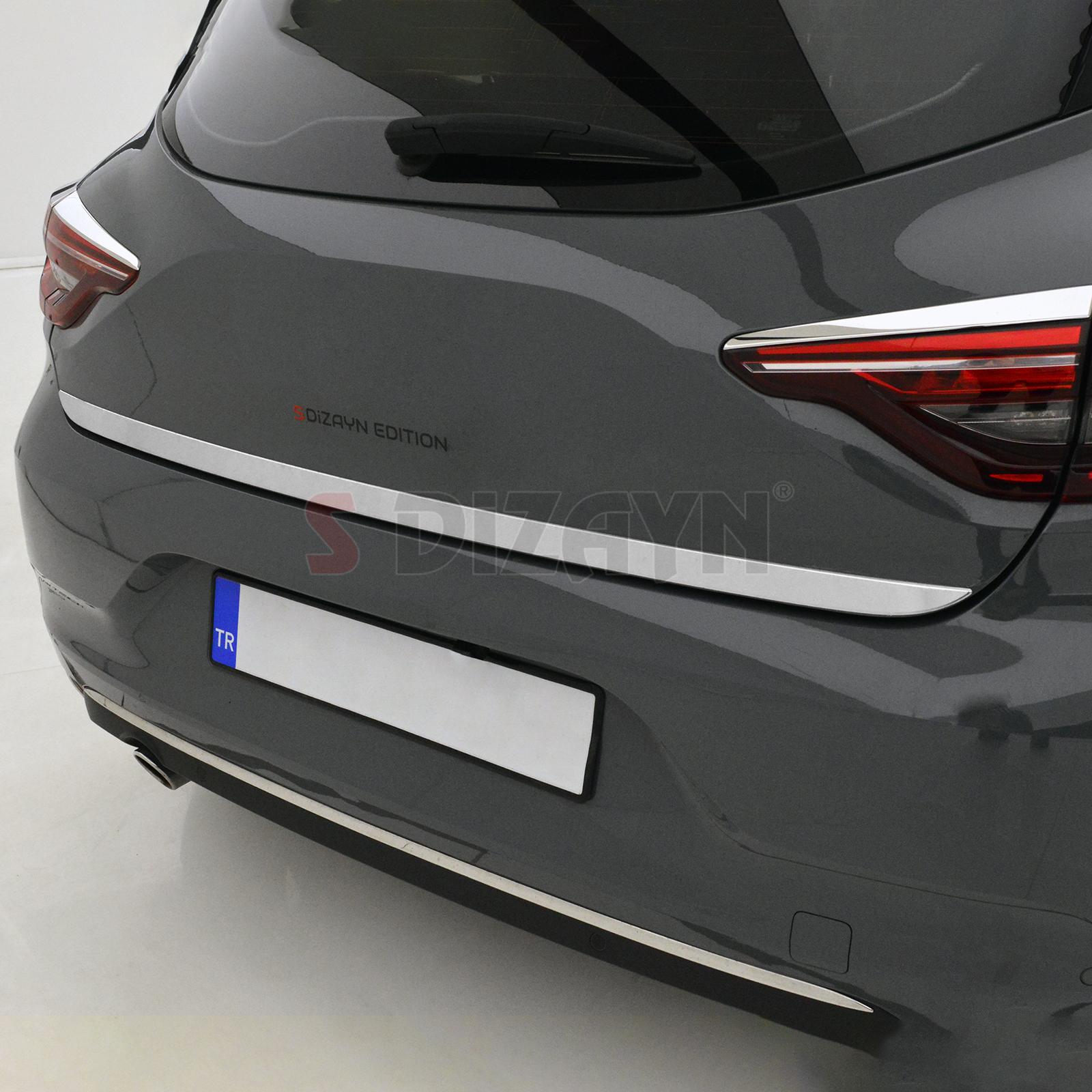 S-Dizayn Renault Clio 5 Krom Bagaj Alt Çıtası 2019 Üzeri S-Dizayn Renault Clio 5 Krom Bagaj Alt Çıtası 2019 Üzeri