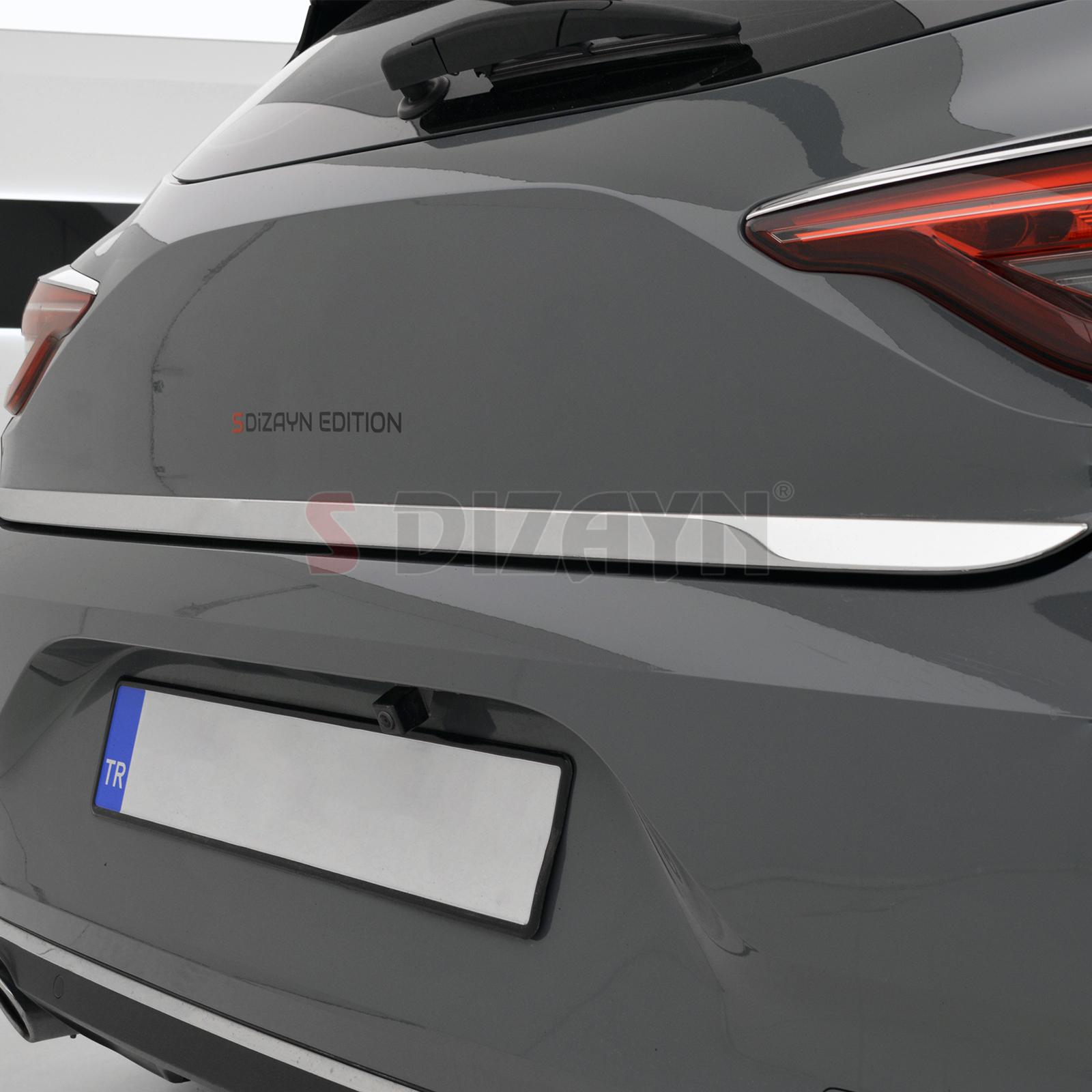 S-Dizayn Renault Clio 5 Krom Bagaj Alt Çıtası 2019 Üzeri S-Dizayn Renault Clio 5 Krom Bagaj Alt Çıtası 2019 Üzeri