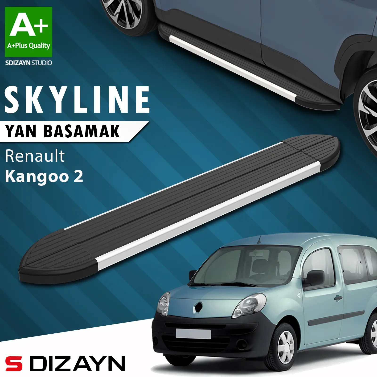 Renault Kangoo 2 Skyline Aluminyum Yan Basamak 193 Cm 2008-2020 A+ Kalite