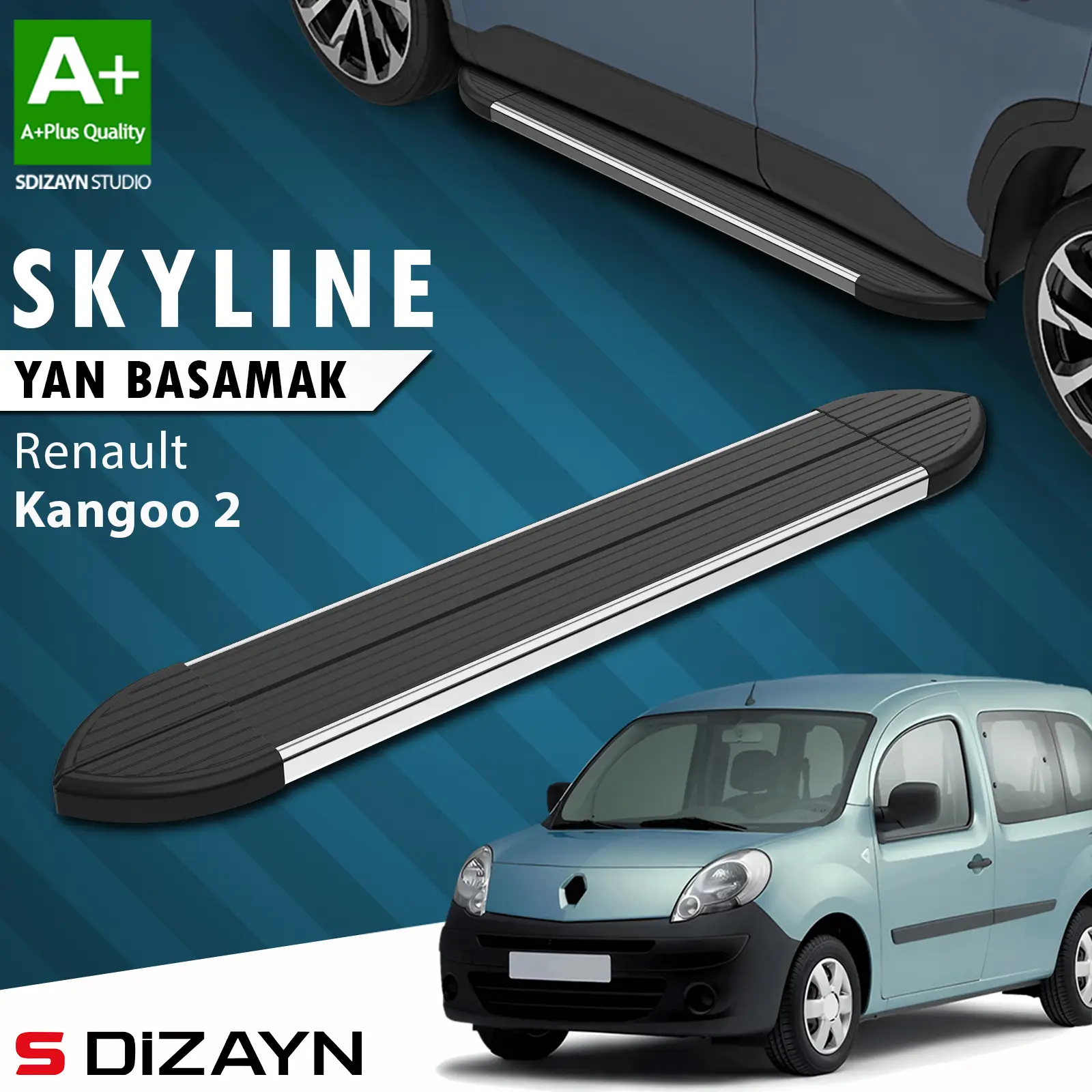 Renault Kangoo 2 Skyline Krom Yan Basamak 193 Cm 2008-2020 A+ Kalite