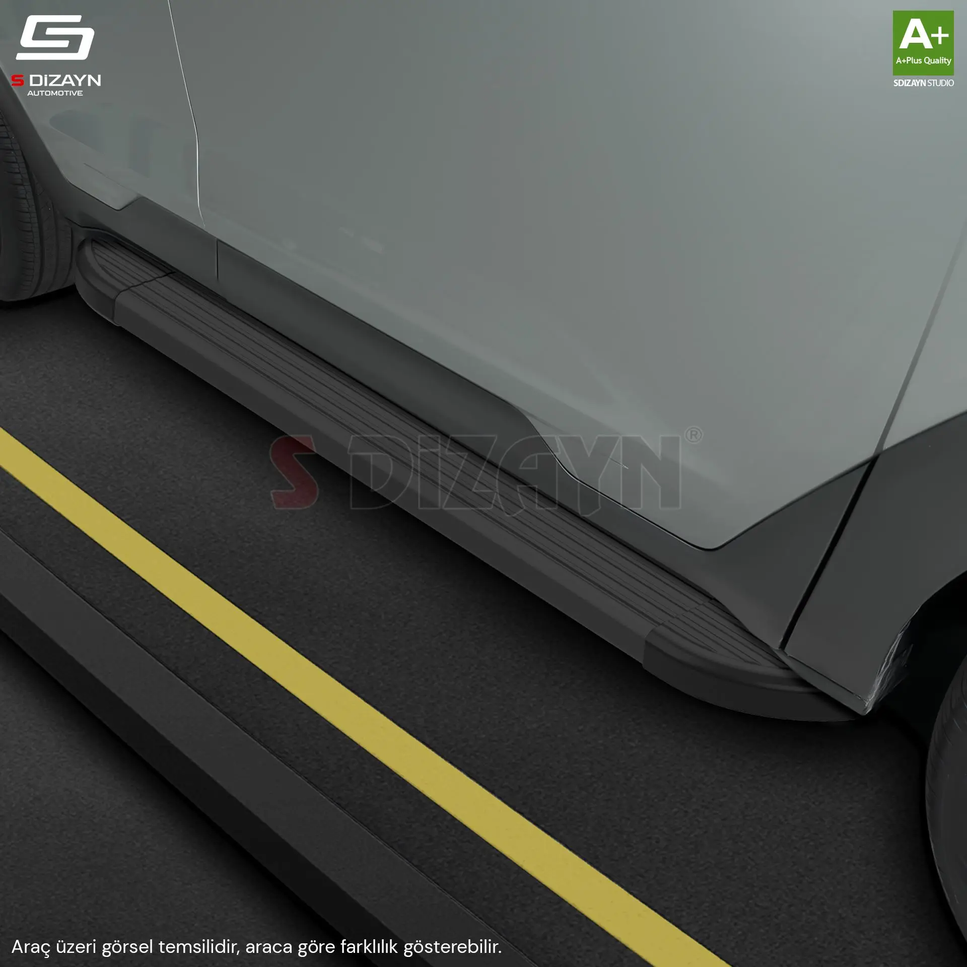 Renault Kangoo Skyline Siyah Yan Basamak 183 Cm 1998-2007 A+ Kalite
