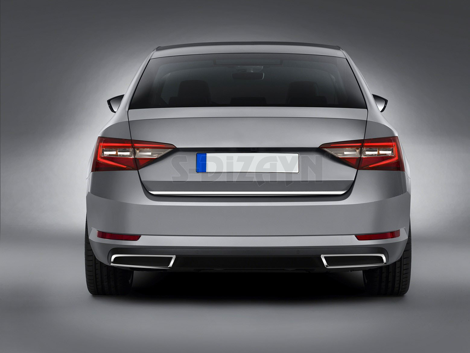 S-Dizayn Skoda Superb Krom Bagaj Alt Çıtası 2015-2023 S-Dizayn Skoda Superb Krom Bagaj Alt Çıtası 2015-2023