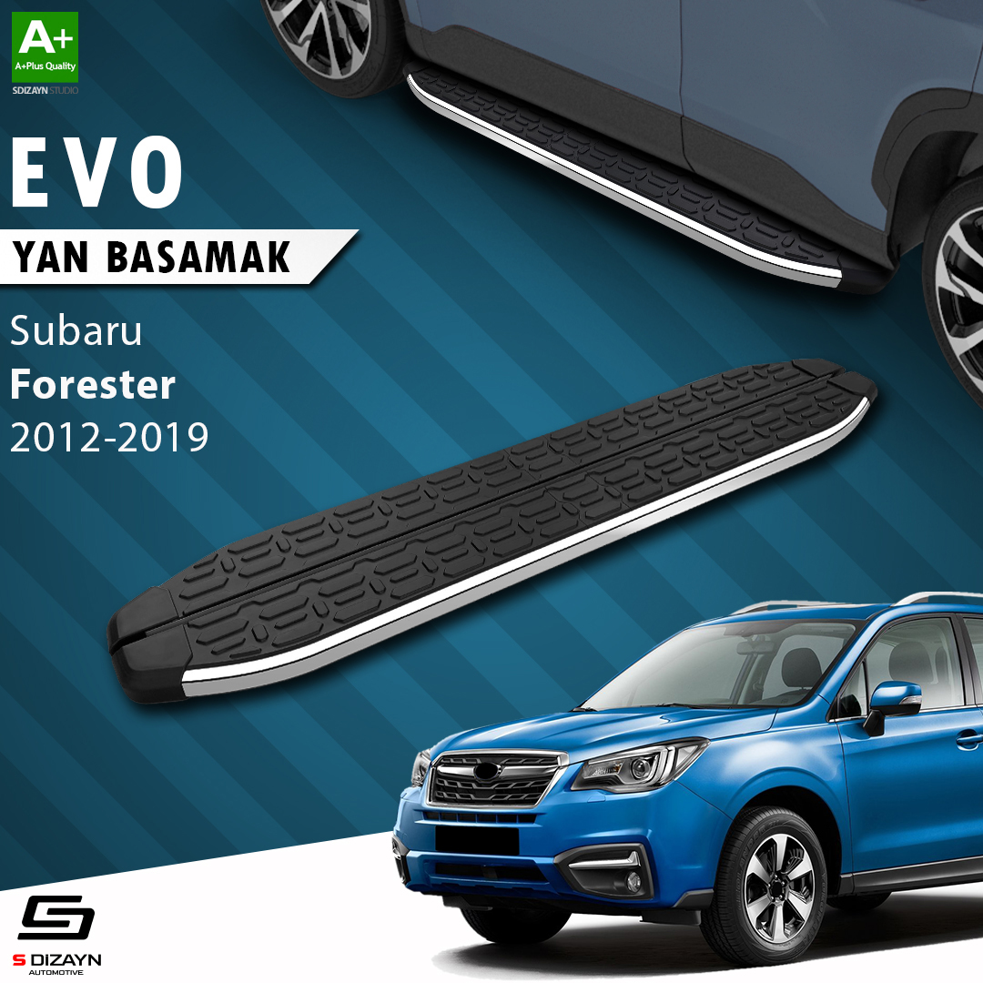 S-Dizayn Subaru Forester 4 Evo Krom Yan Basamak 183 Cm 2012-2019 A+ Kalite S-Dizayn Subaru Forester 4 Evo Krom Yan Basamak 183 Cm 2012-2019 A+ Kalite