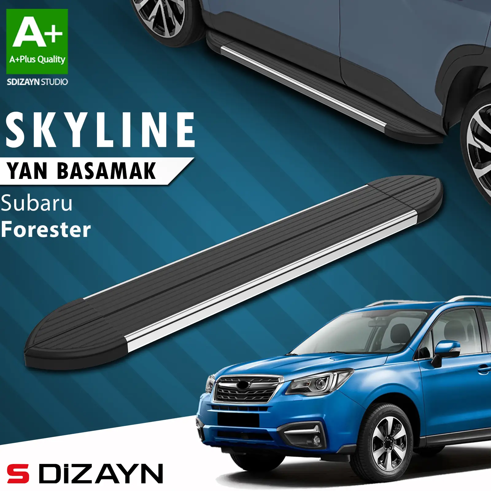 Subaru Forester 4 Skyline Krom Yan Basamak 183 Cm 2012-2019 A+ Kalite