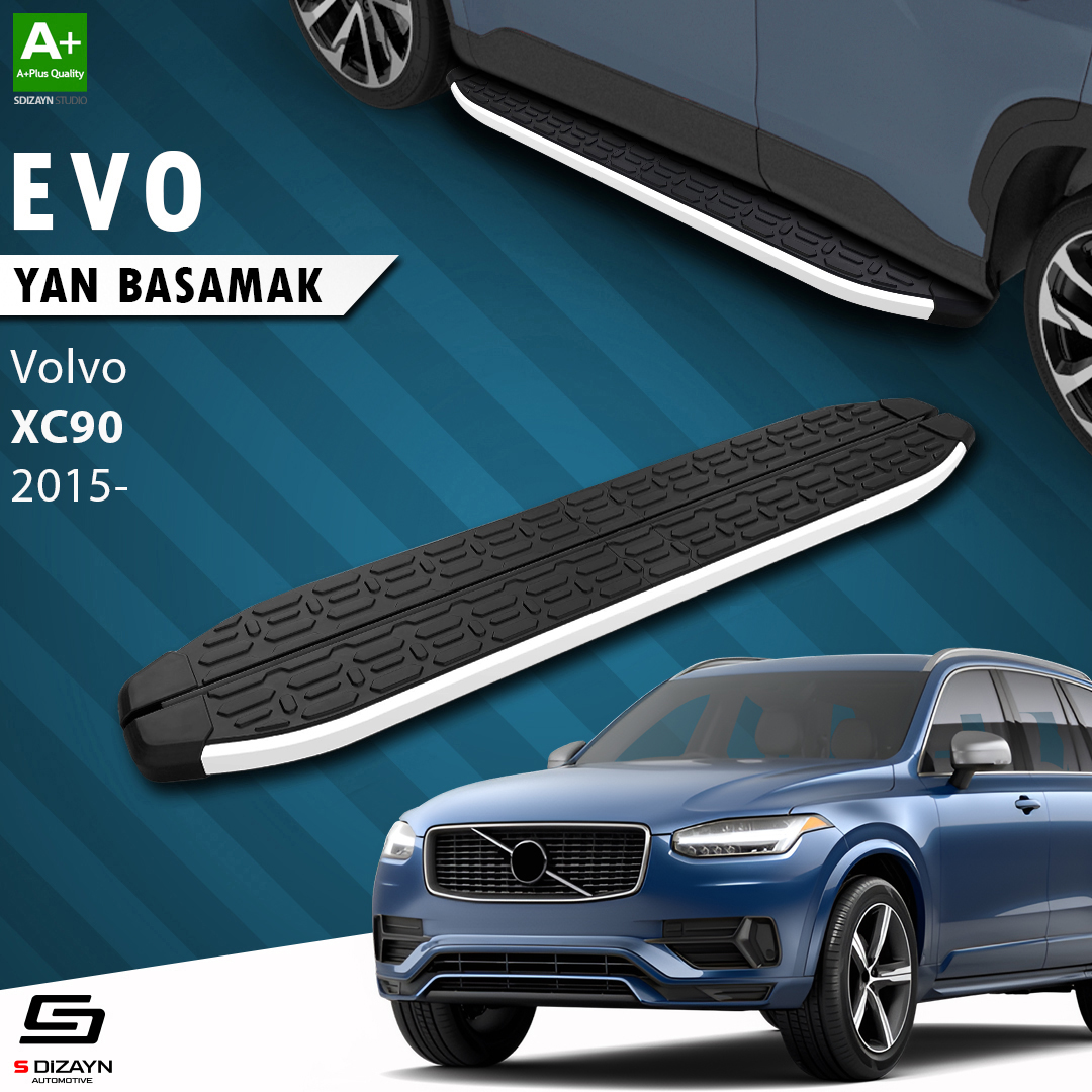 S-Dizayn Volvo XC90 2 Evo Aluminyum Yan Basamak 193 Cm 2015 Üzeri S-Dizayn Volvo XC90 2 Evo Aluminyum Yan Basamak 193 Cm 2015 Üzeri