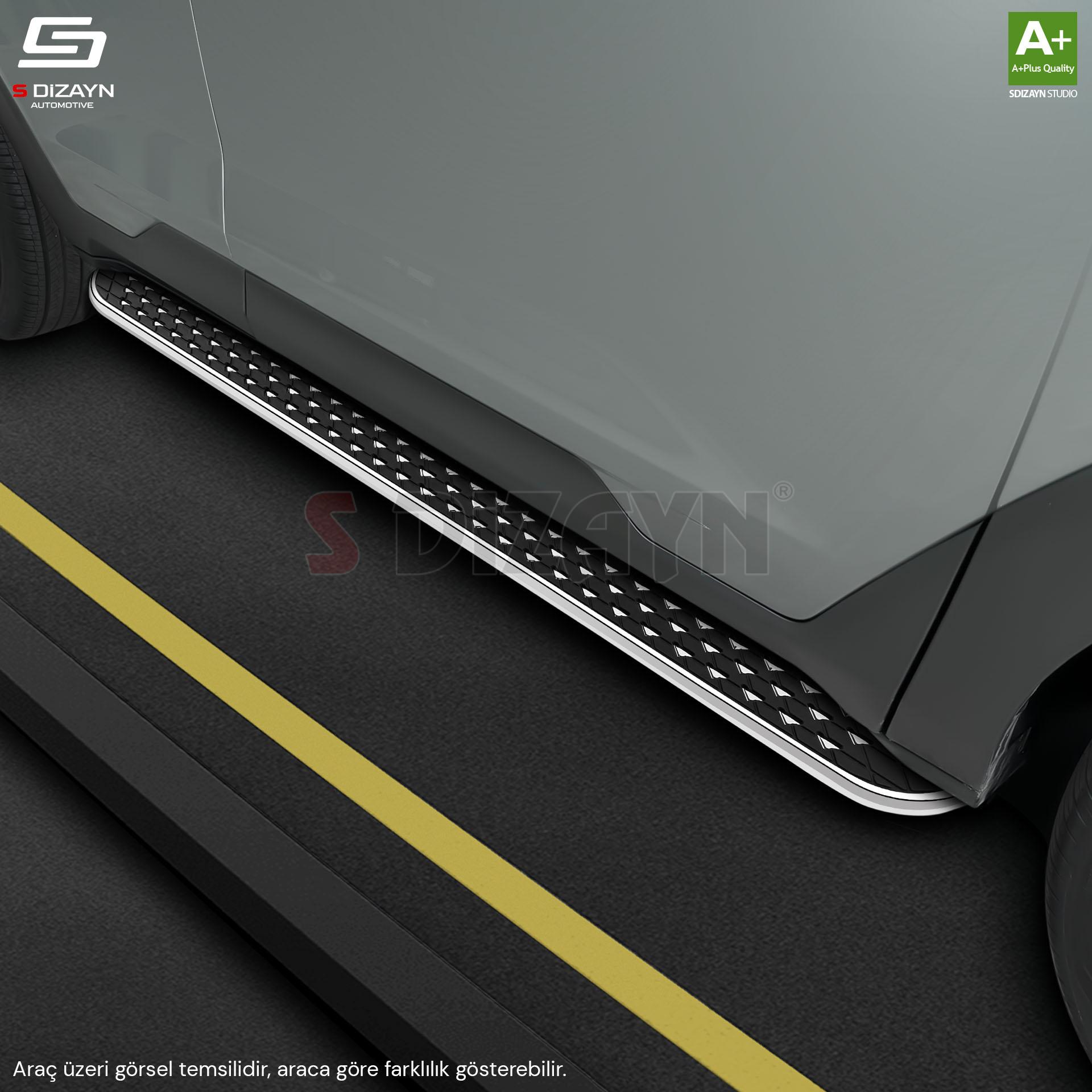 S-Dizayn VW Caddy 3 Uzun Şase Diamond Krom Yan Basamak 223 Cm 2004-2020 A+ Kalite S-Dizayn VW Caddy 3 Uzun Şase Diamond Krom Yan Basamak 223 Cm 2004-2020 A+ Kalite