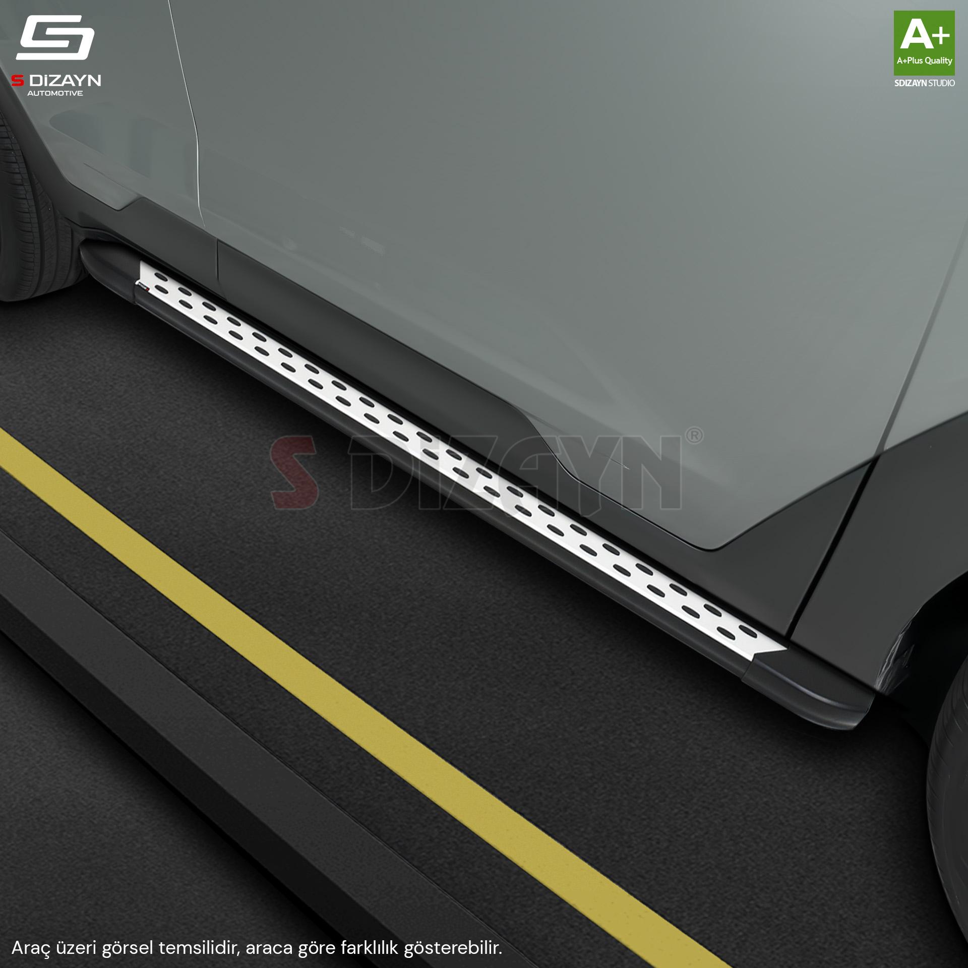S-Dizayn VW Caddy 3 Uzun Şase TrimLine Gri Yan Basamak 225 Cm 2004-2020 A+ Kalite S-Dizayn VW Caddy 3 Uzun Şase TrimLine Gri Yan Basamak 225 Cm 2004-2020 A+ Kalite