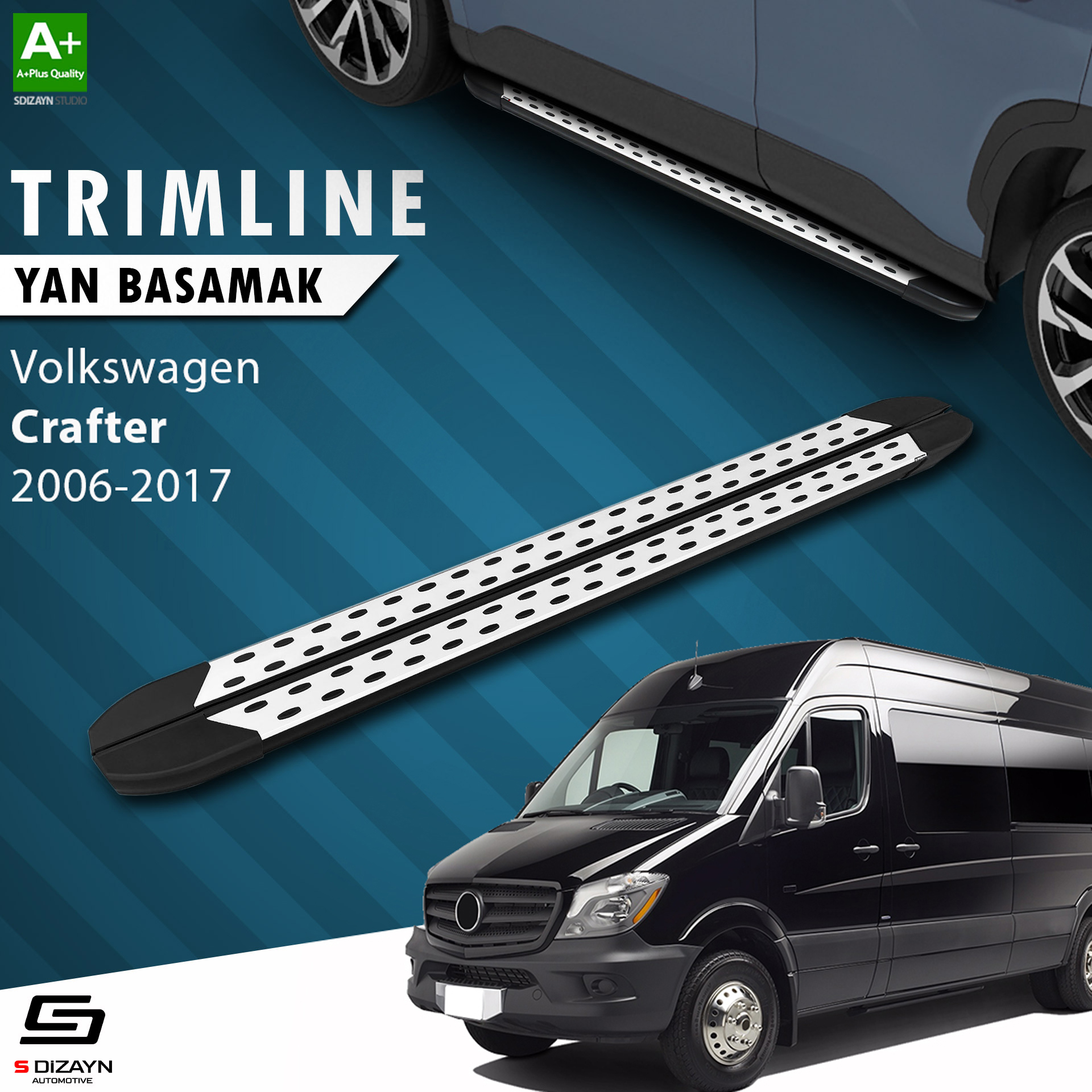 S-Dizayn VW Crafter Van TrimLine Gri Yan Basamak 265 Cm 2006-2017 S-Dizayn VW Crafter Van TrimLine Gri Yan Basamak 265 Cm 2006-2017