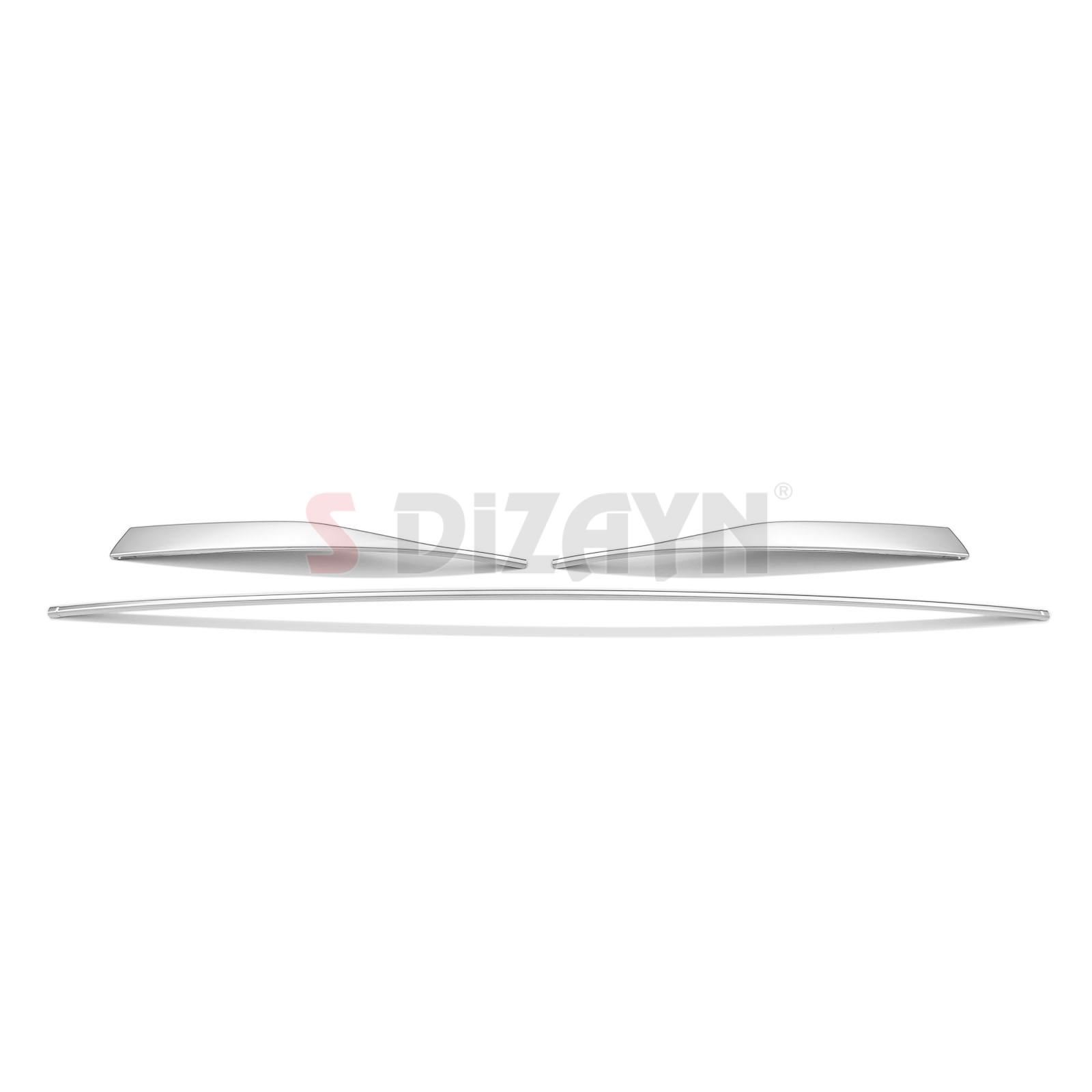 S-Dizayn VW Golf 8 HB Krom Ön Tampon Alt Çıtası 3 Prç. 2020-2024 S-Dizayn VW Golf 8 HB Krom Ön Tampon Alt Çıtası 3 Prç. 2020-2024