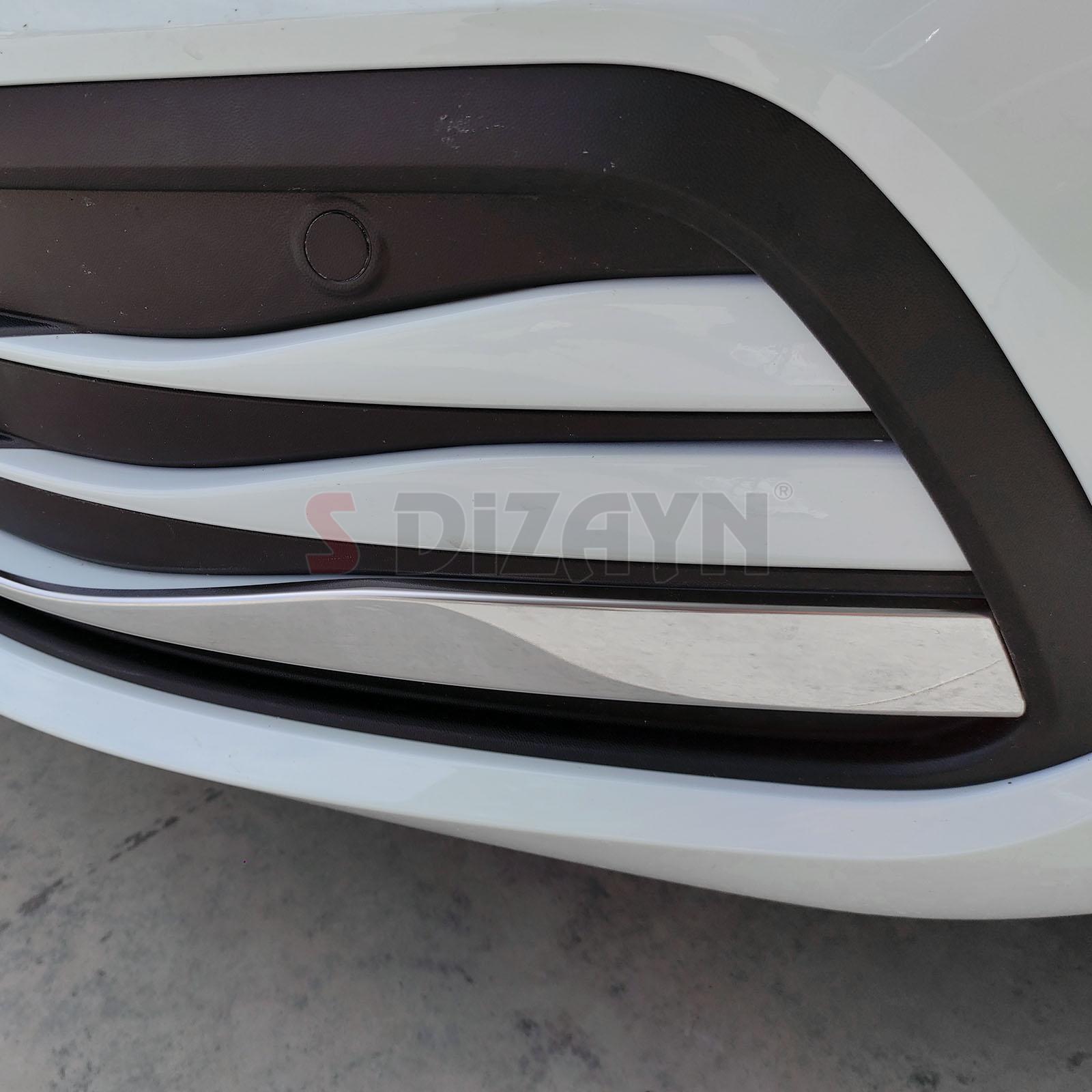 S-Dizayn VW Golf 8 HB Krom Ön Tampon Alt Çıtası 3 Prç. 2020-2024 S-Dizayn VW Golf 8 HB Krom Ön Tampon Alt Çıtası 3 Prç. 2020-2024