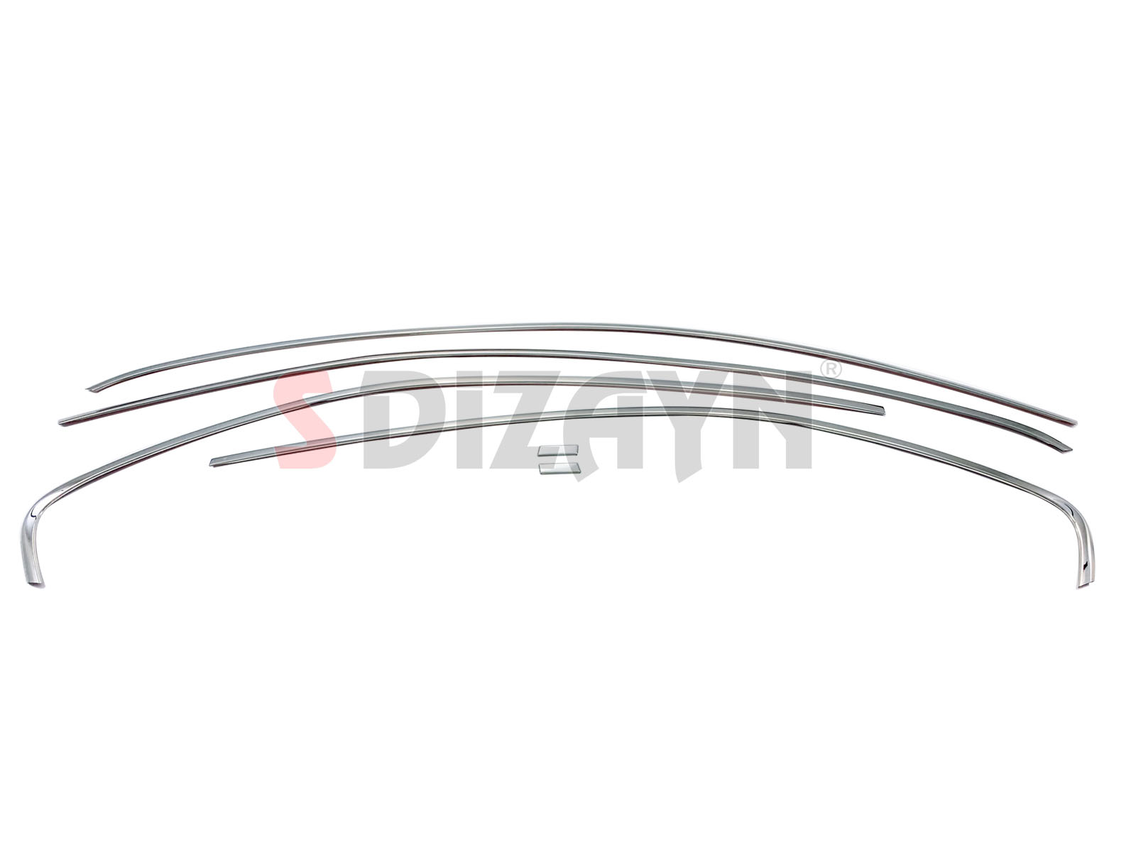 S-Dizayn VW Jetta Krom Cam Üst Çıtası 6 Prç. 2011-2019 S-Dizayn VW Jetta Krom Cam Üst Çıtası 6 Prç. 2011-2019