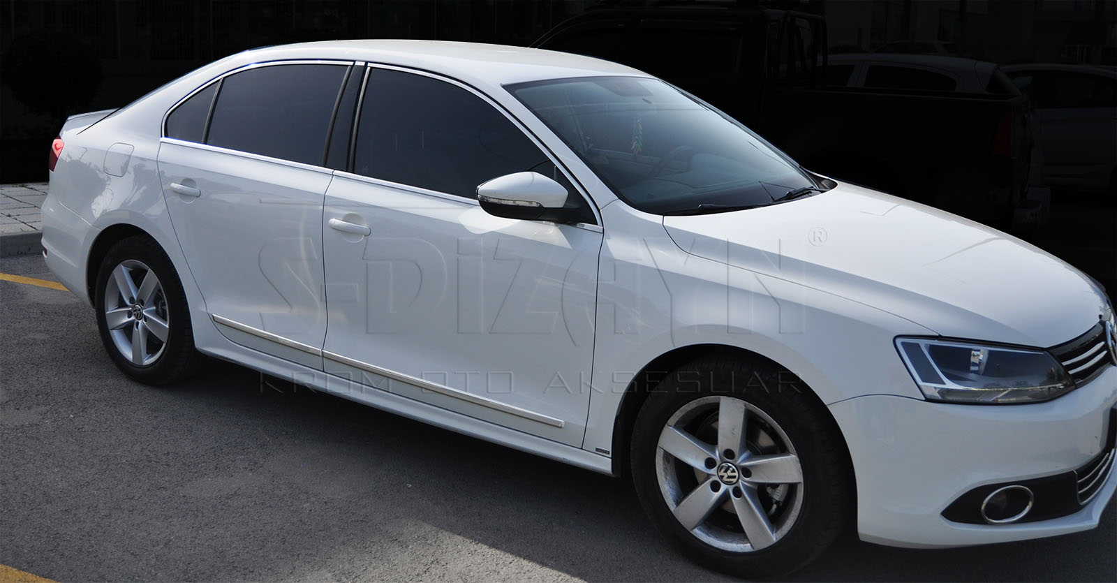 S-Dizayn VW Jetta Krom Cam Üst Çıtası 6 Prç. 2011-2019 S-Dizayn VW Jetta Krom Cam Üst Çıtası 6 Prç. 2011-2019