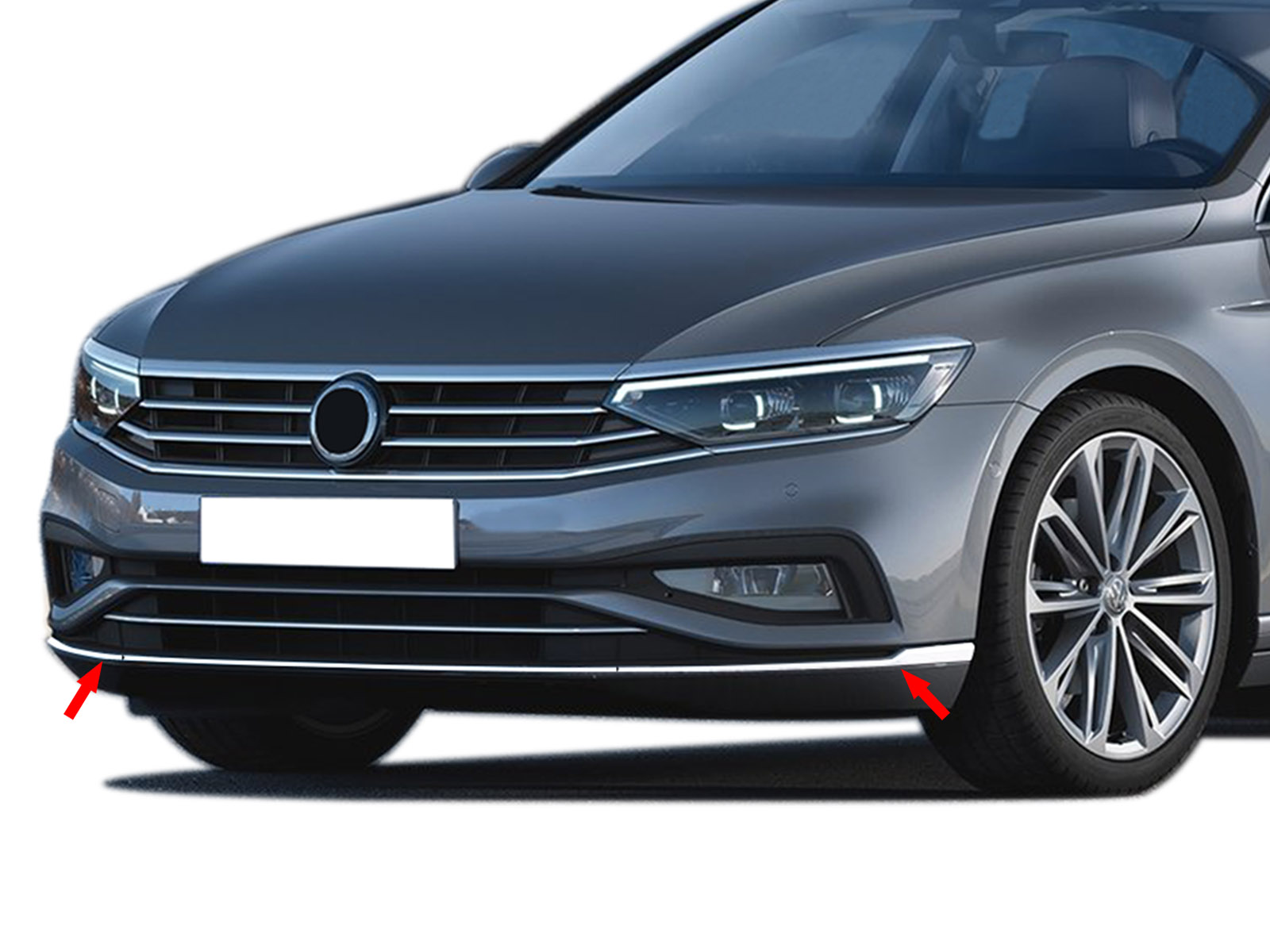 S-Dizayn VW Passat B8.5 Krom Ön Tampon Alt Çıtası 3 Parça 2019-2023 S-Dizayn VW Passat B8.5 Krom Ön Tampon Alt Çıtası 3 Parça 2019-2023