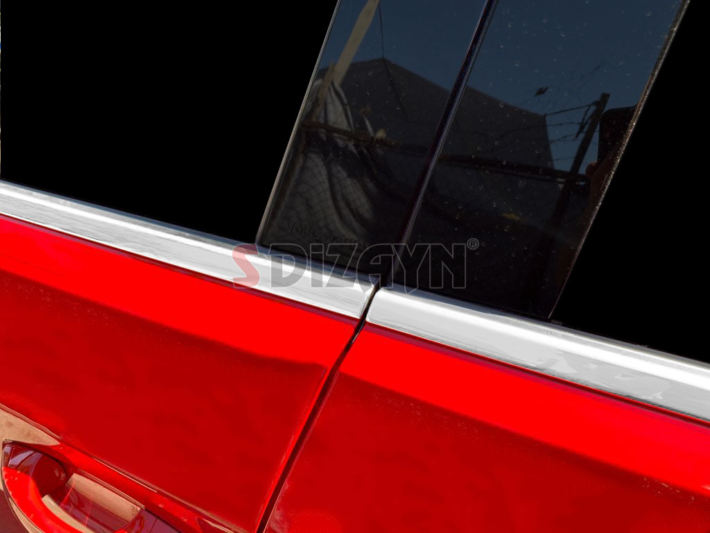 S-Dizayn VW T-Roc Krom Cam Çıtası 4 Prç. 2019-2021 S-Dizayn VW T-Roc Krom Cam Çıtası 4 Prç. 2019-2021