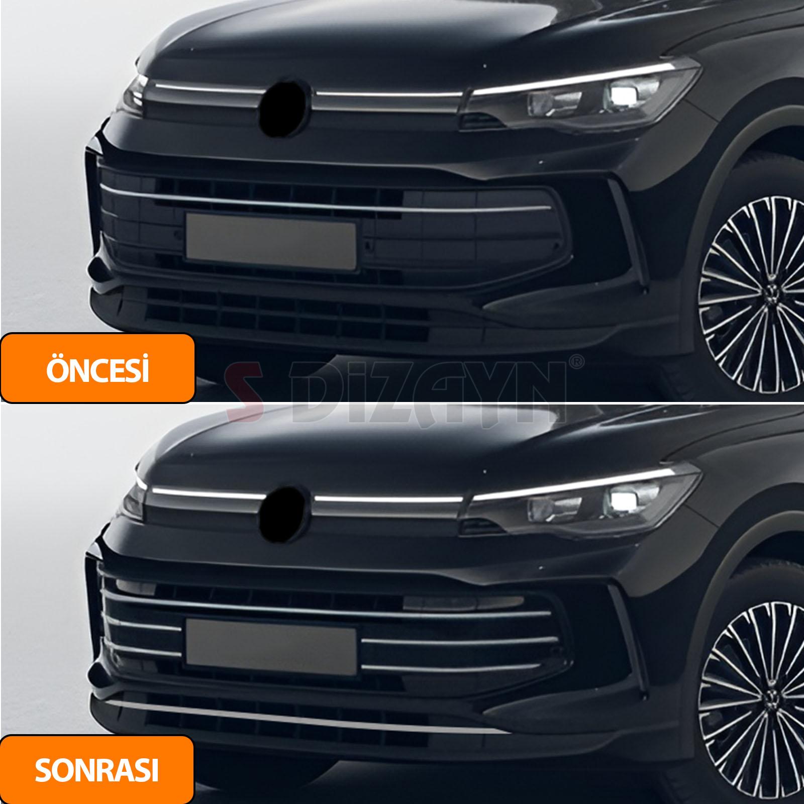 S-Dizayn VW Tiguan 3 Krom Ön Tampon Çıta Seti 7 Prç. 2024 Üzeri A+ Kalite S-Dizayn VW Tiguan 3 Krom Ön Tampon Çıta Seti 7 Prç. 2024 Üzeri A+ Kalite