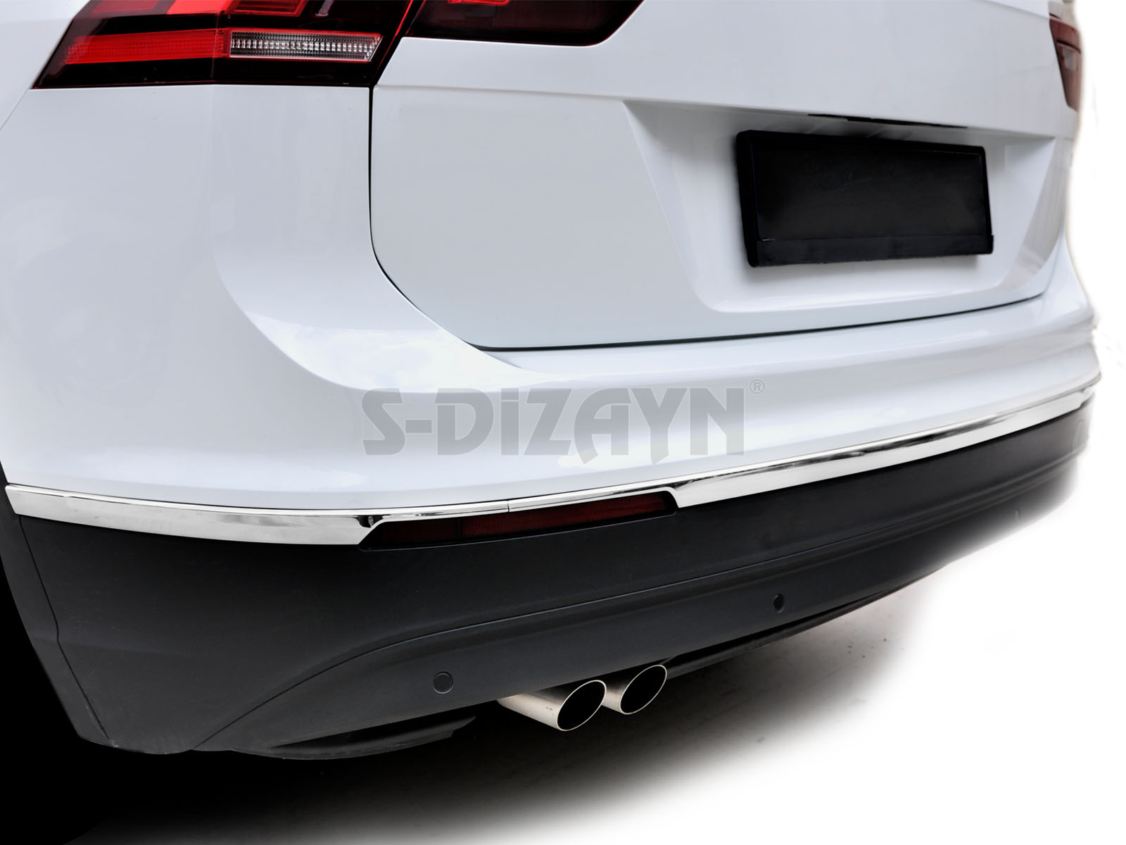 S-Dizayn VW Tiguan Krom Arka Tampon Alt Çıtası 3 Prç. 2016-2020 S-Dizayn VW Tiguan Krom Arka Tampon Alt Çıtası 3 Prç. 2016-2020