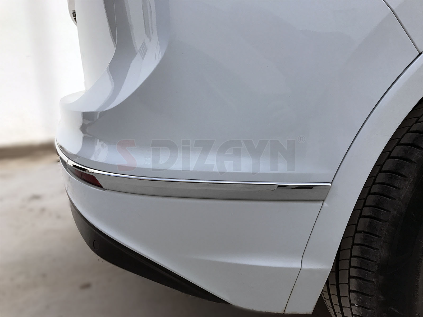 S-Dizayn VW Tiguan Krom Arka Tampon Alt Çıtası 3 Prç. 2016-2020 S-Dizayn VW Tiguan Krom Arka Tampon Alt Çıtası 3 Prç. 2016-2020