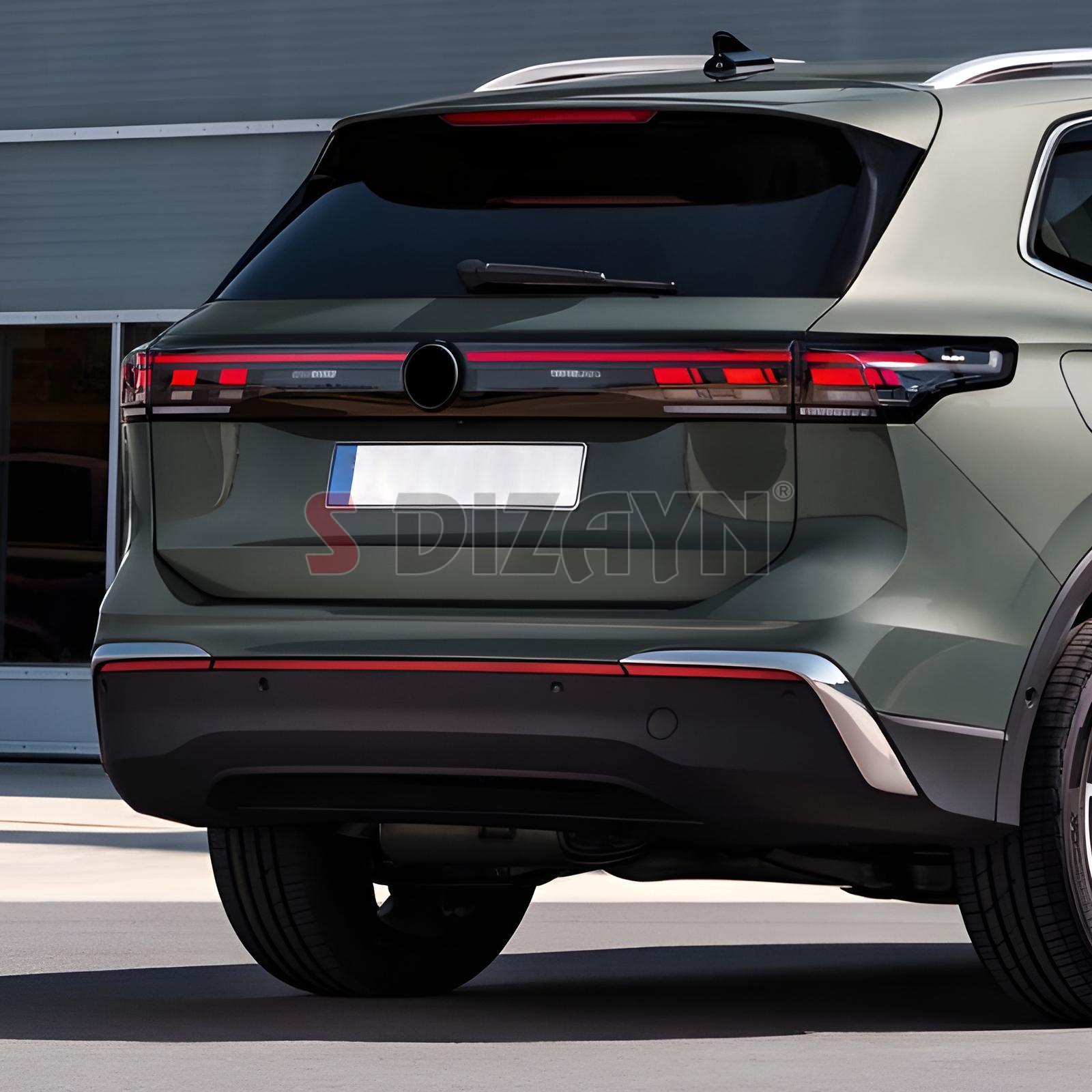 S-Dizayn VW Tiguan Krom Arka Tampon Difüzör Çıtası OEM Still 2 Prç. 2024 Üzeri A+ Kalite S-Dizayn VW Tiguan Krom Arka Tampon Difüzör Çıtası OEM Still 2 Prç. 2024 Üzeri A+ Kalite