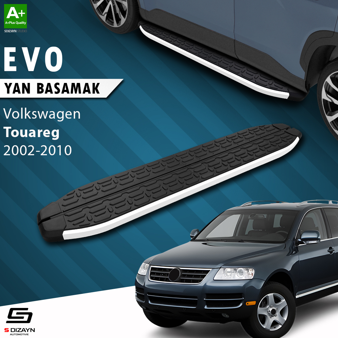 S-Dizayn VW Touareg Evo Aluminyum Yan Basamak 193 Cm 2002-2010 A+ Kalite S-Dizayn VW Touareg Evo Aluminyum Yan Basamak 193 Cm 2002-2010 A+ Kalite