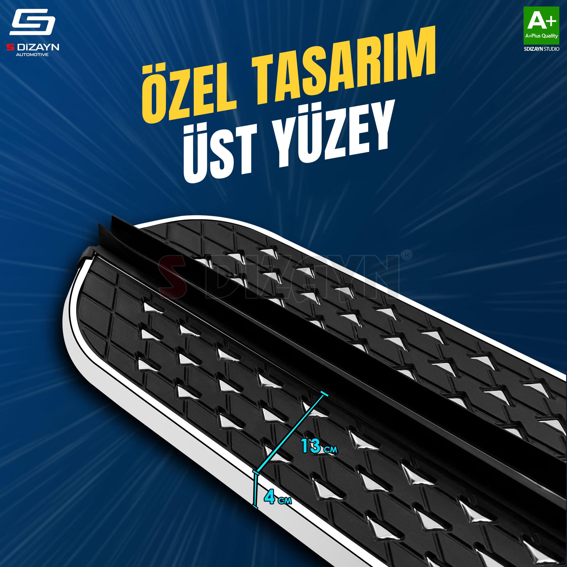 S-Dizayn VW Transporter T5 Uzun Şase Diamond Krom Yan Basamak 253 Cm 2003-2015 A+ Kalite S-Dizayn VW Transporter T5 Uzun Şase Diamond Krom Yan Basamak 253 Cm 2003-2015 A+ Kalite