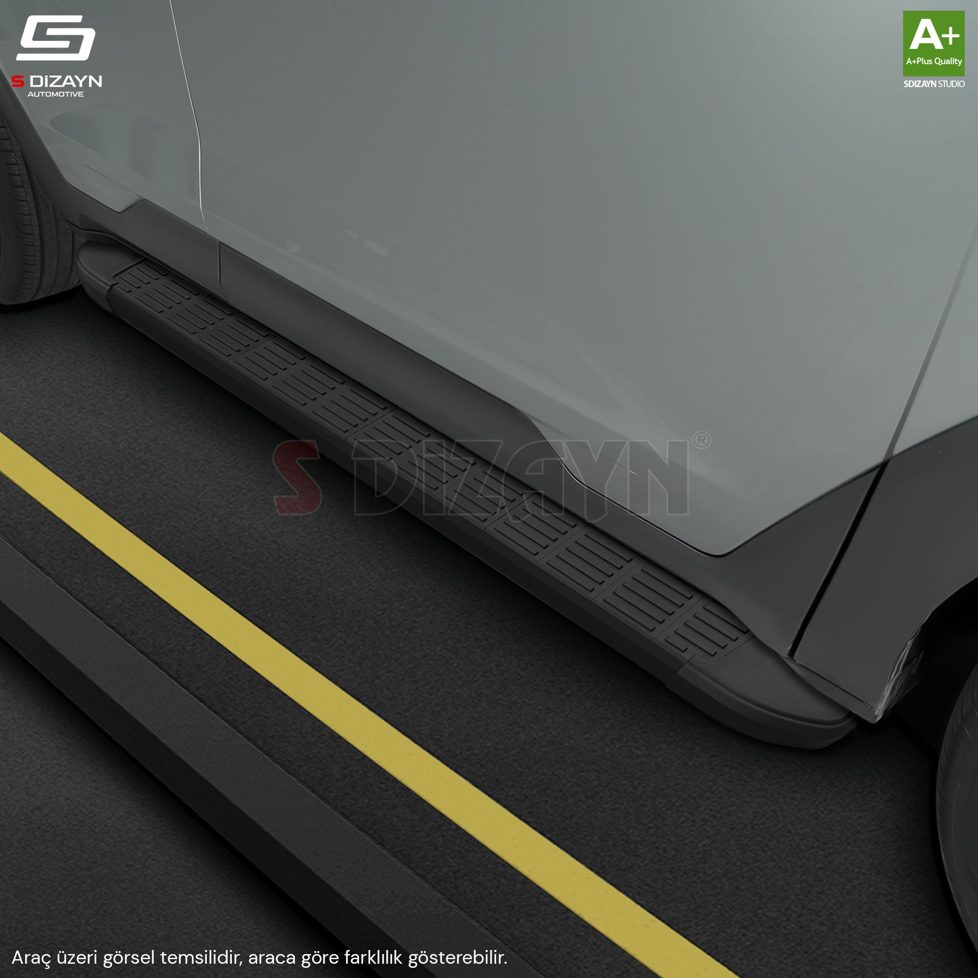 S-Dizayn VW Transporter T6.1 Kısa Şase S-Line Siyah Yan Basamak 213 Cm 2019-2025 A+ Kalite S-Dizayn VW Transporter T6.1 Kısa Şase S-Line Siyah Yan Basamak 213 Cm 2019-2025 A+ Kalite