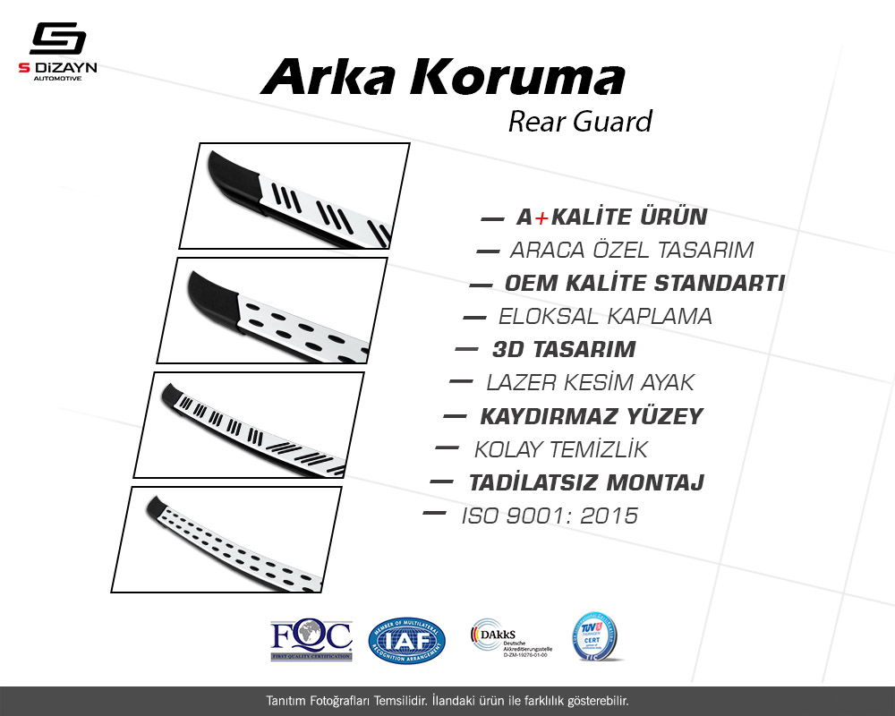 S-Dizayn VW Transporter T6.1 TrimLine Gri Arka Koruma 2019-2025 S-Dizayn VW Transporter T6.1 TrimLine Gri Arka Koruma 2019-2025