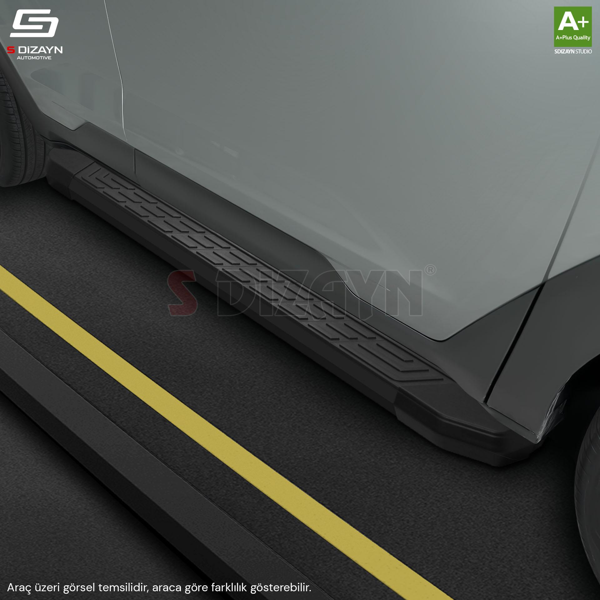 S-Dizayn VW Transporter T6.1 Uzun Şase NewLine Siyah Yan Basamak 253 Cm 2019-2025 A+ Kalite S-Dizayn VW Transporter T6.1 Uzun Şase NewLine Siyah Yan Basamak 253 Cm 2019-2025 A+ Kalite