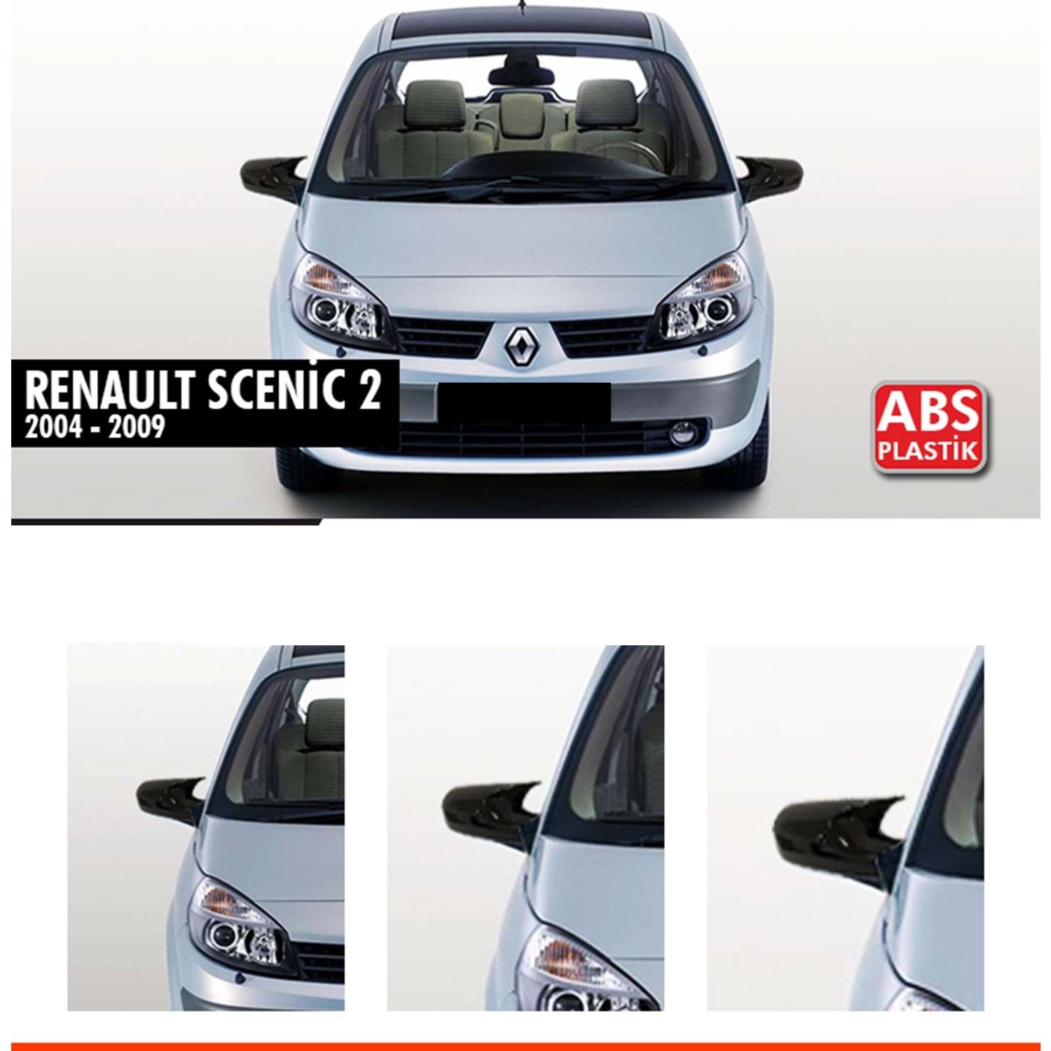 Scenic 2 Batman Ayna Kapağı Piano Black / 2004-2009 Scenic 2 Batman Ayna Kapağı Piano Black / 2004-2009