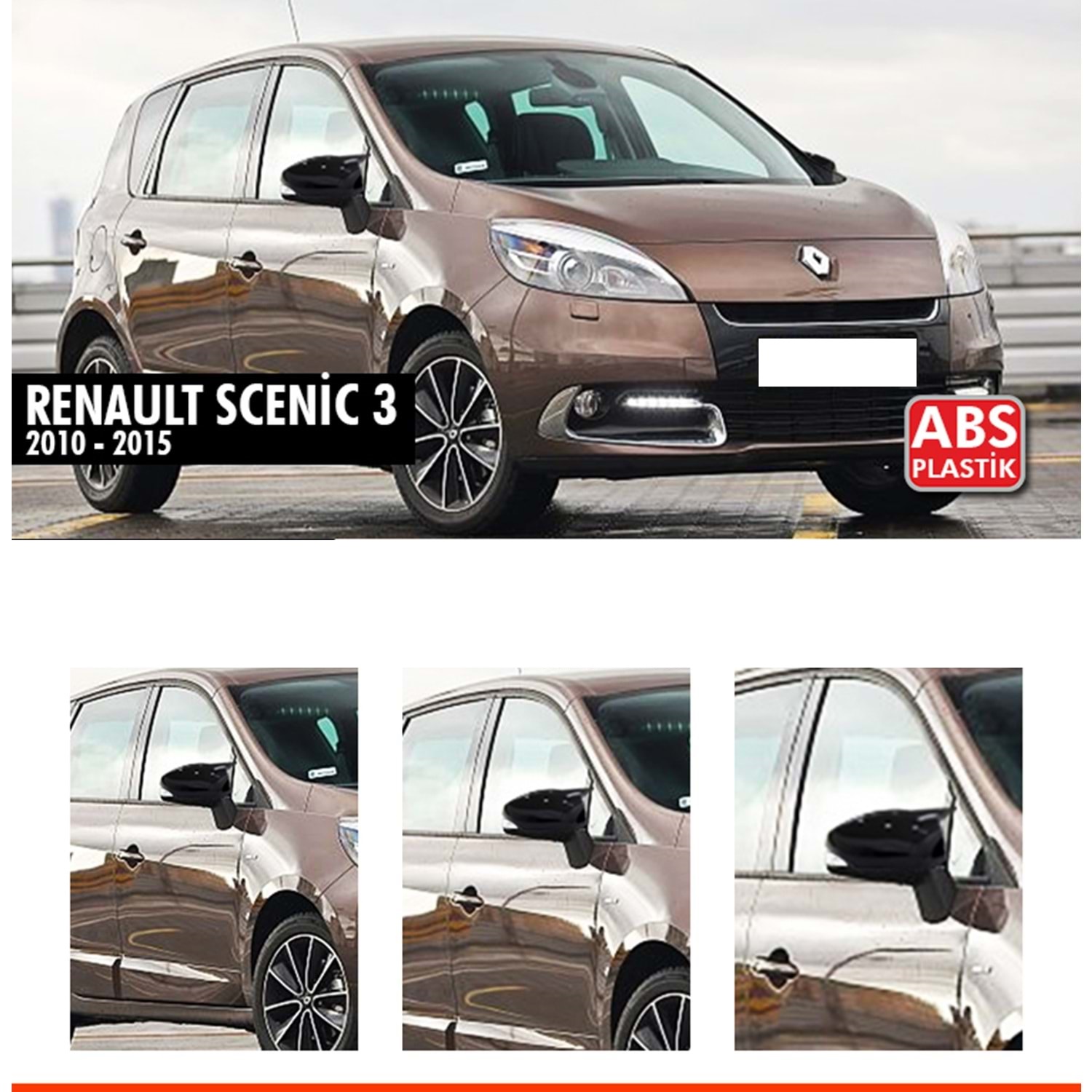 Scenic 3 Batman Ayna Kapağı Piano Black / 2010-2015 Scenic 3 Batman Ayna Kapağı Piano Black / 2010-2015