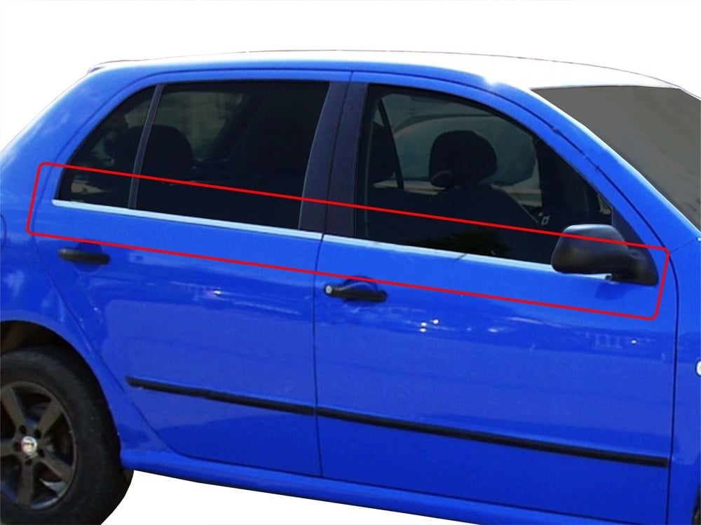 Skoda Fabia 1 6Y Cam Çıtası 4 Prç Krom 1999-2007 Skoda Fabia 1 6Y Cam Çıtası 4 Prç Krom 1999-2007