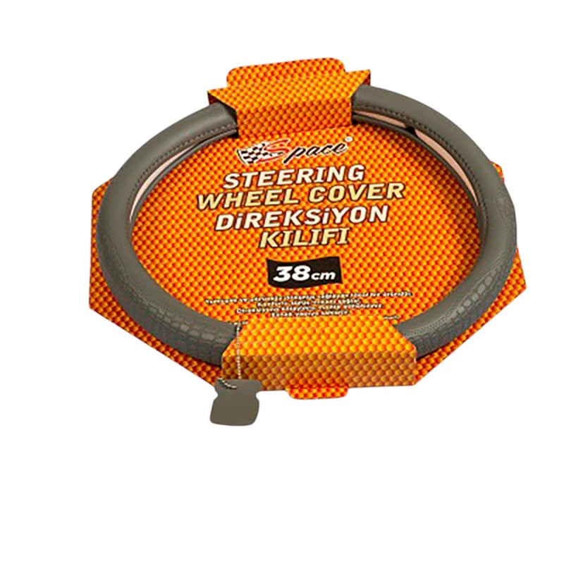Space Direksiyon Kılıfı 38 cm Gri / DIKI304-G Space Direksiyon Kılıfı 38 cm Gri / DIKI304-G