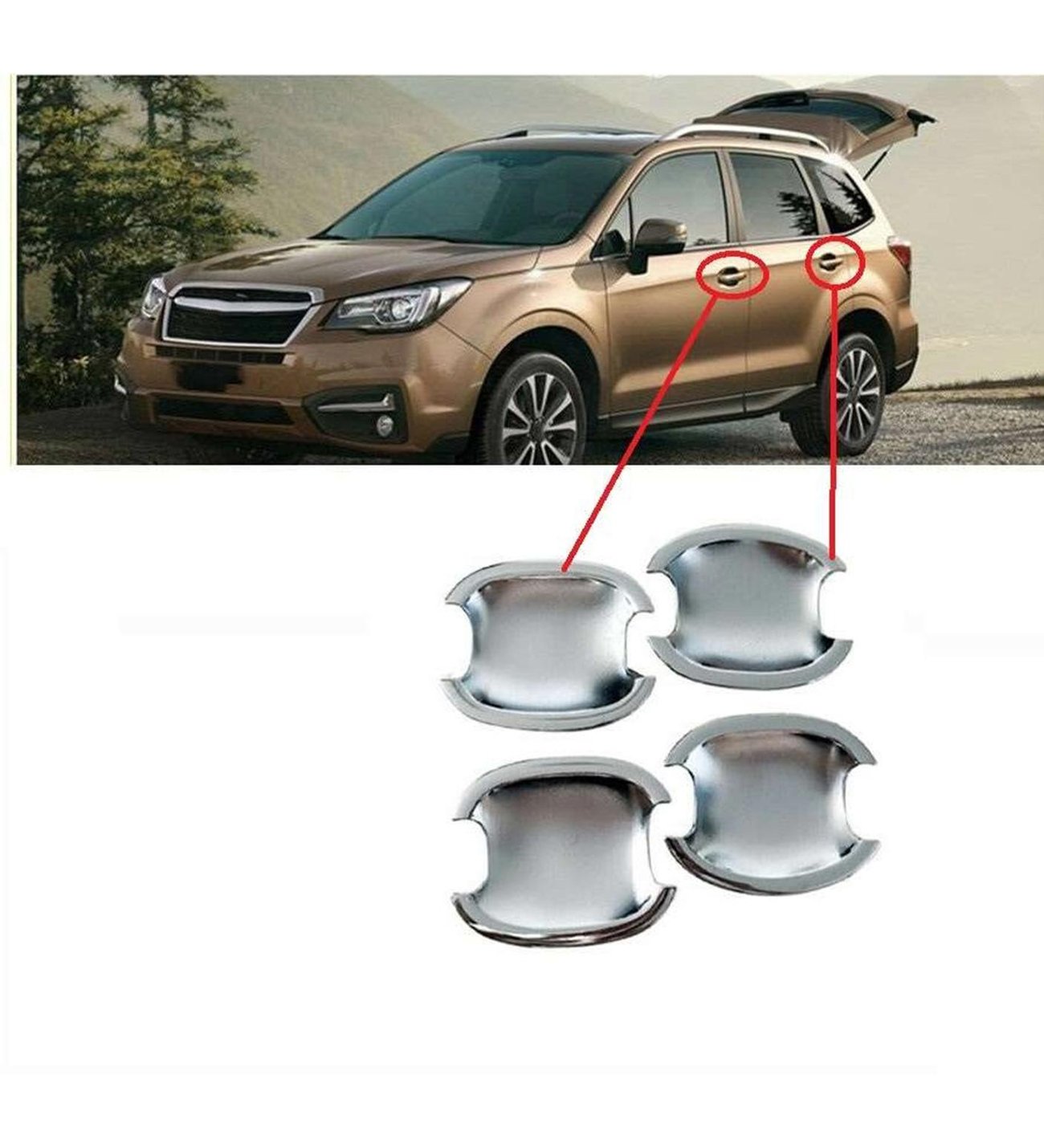 Subaru Forester Uyumlu 2009 2012 Dış Kapı Kolu İç Kaplama ABS(Plastik) Krom Subaru Forester Uyumlu 2009 2012 Dış Kapı Kolu İç Kaplama ABS(Plastik) Krom