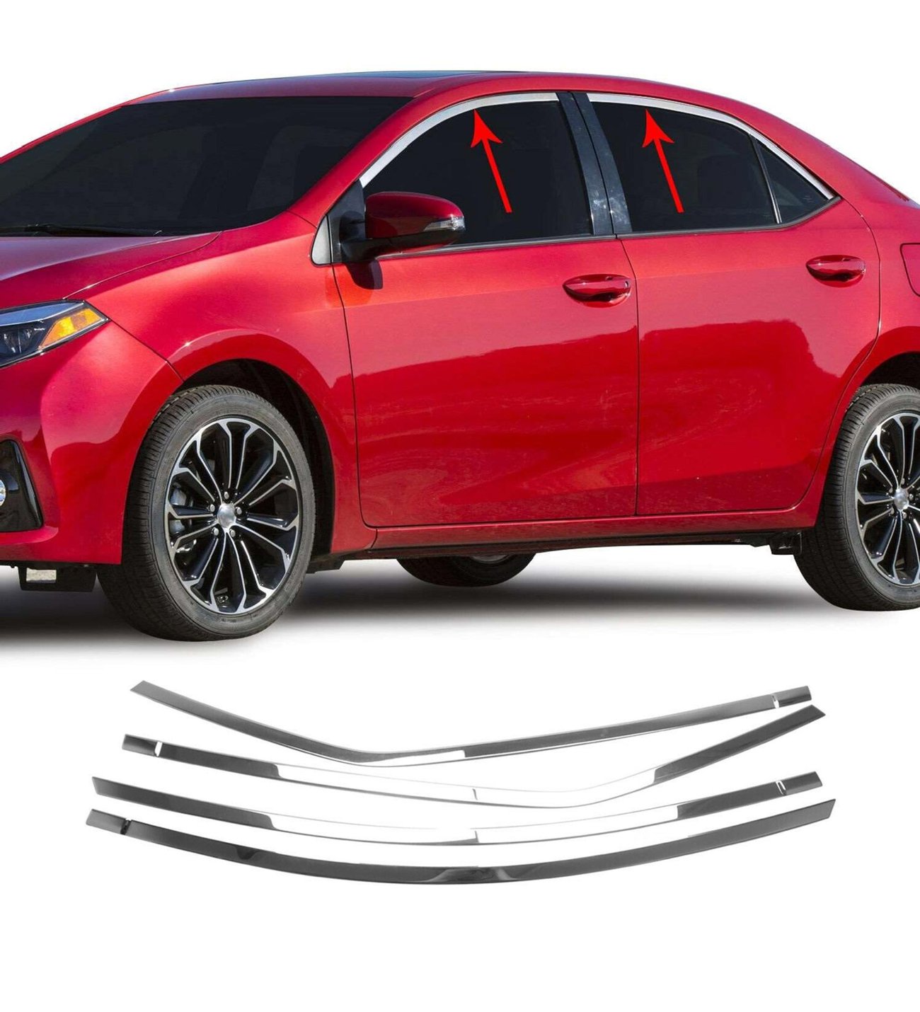 Toyota Corolla Uyumlu 2013 2018 Cam Üst Çıtası Krom Toyota Corolla Uyumlu 2013 2018 Cam Üst Çıtası Krom