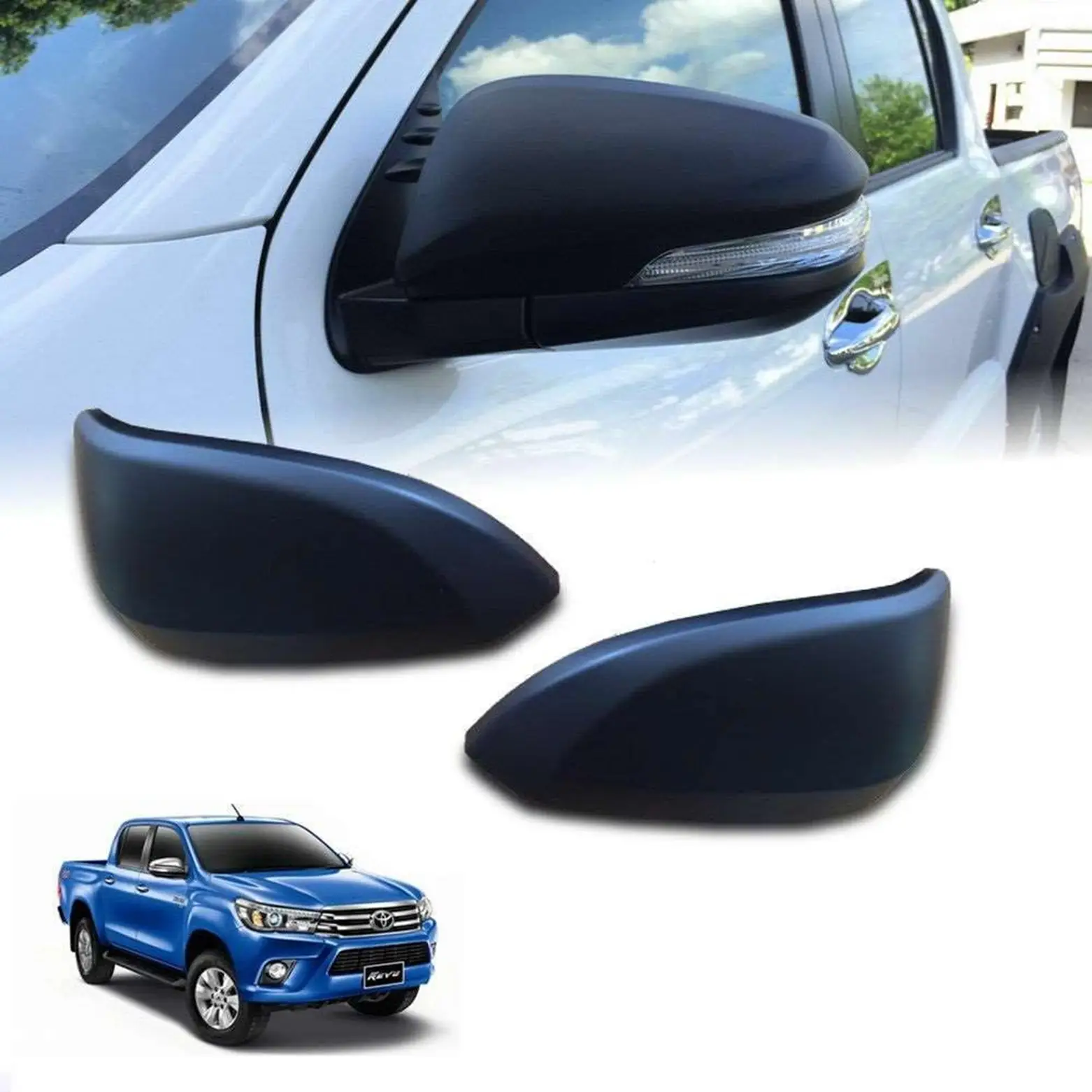 Toyota Hilux Uyumlu 2016 Sonrası Ayna Kapağı ABS(Plastik) Siyah Toyota Hilux Uyumlu 2016 Sonrası Ayna Kapağı ABS(Plastik) Siyah