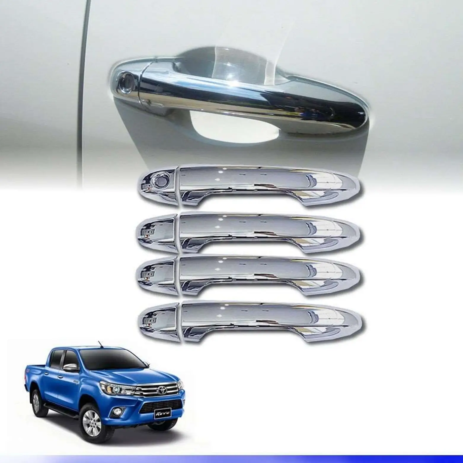 Toyota Hilux Uyumlu 2016 Sonrası Kapı Kolu ABS(Plastik) Krom Toyota Hilux Uyumlu 2016 Sonrası Kapı Kolu ABS(Plastik) Krom