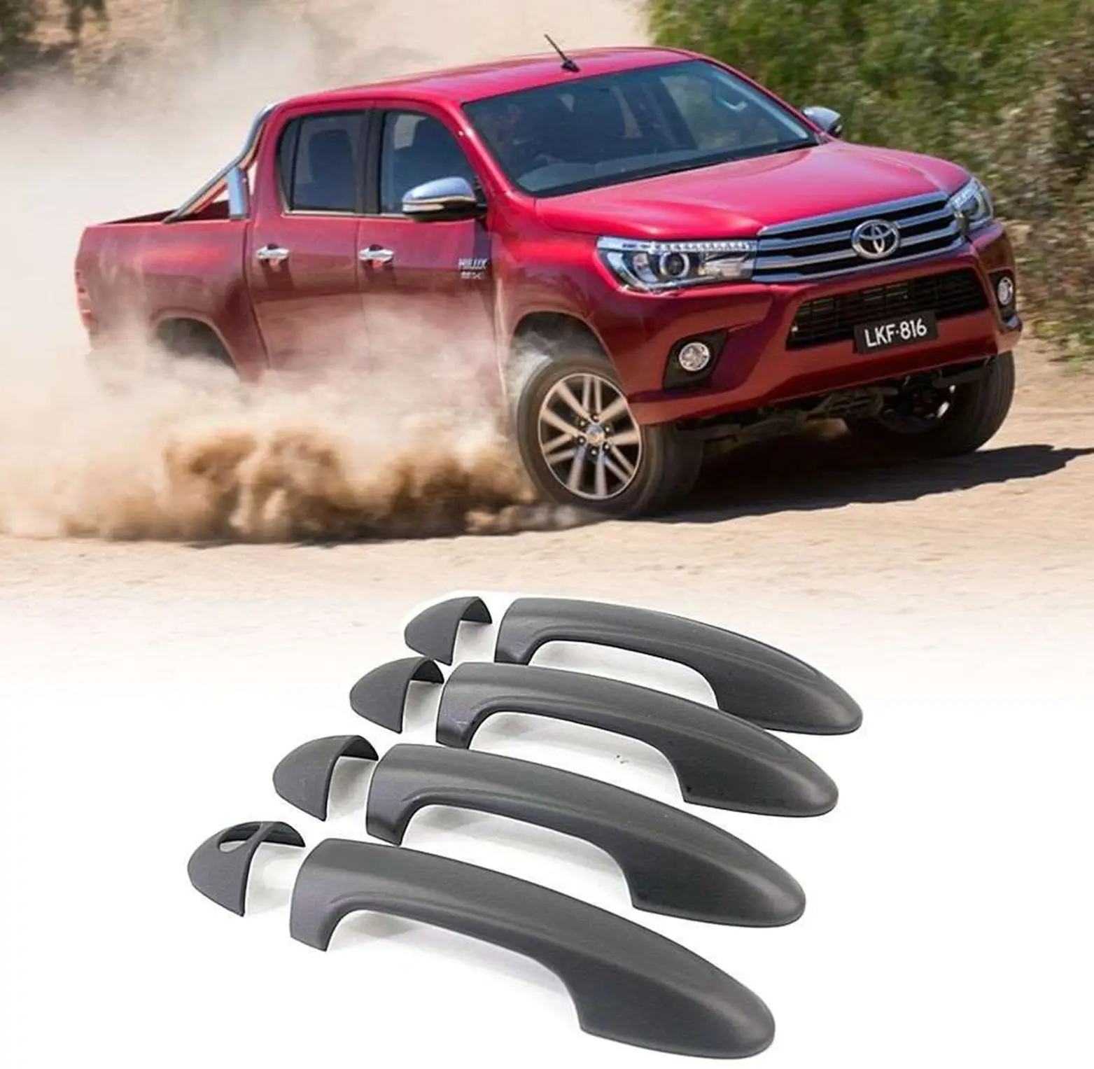 Toyota Hilux Uyumlu 2016 Sonrası Kapı Kolu ABS(Plastik) Siyah Toyota Hilux Uyumlu 2016 Sonrası Kapı Kolu ABS(Plastik) Siyah