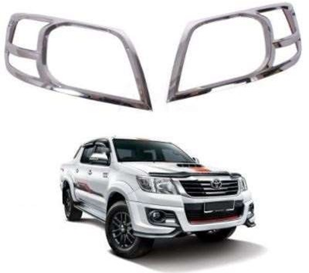 Toyota Hilux Uyumlu 2012 2015 Ön Far Kaplama ABS(Plastik) Krom Toyota Hilux Uyumlu 2012 2015 Ön Far Kaplama ABS(Plastik) Krom