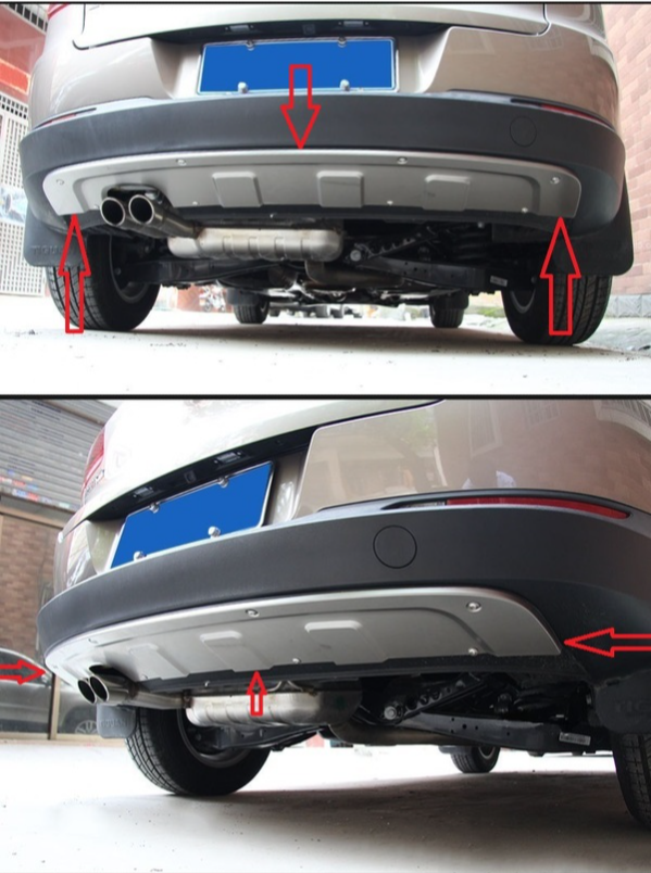 Volkswagen Tiguan 2008 2015 Arası Uyumlu Ön Arka Difüzör Volkswagen Tiguan 2008 2015 Arası Uyumlu Ön Arka Difüzör