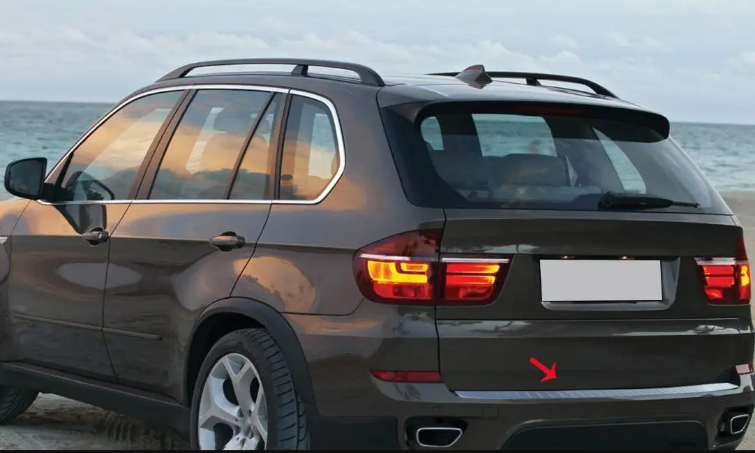 Bmw X5 Uyumlu E70 Krom Arka Tampon Eşiği 2007-2013 Bmw X5 Uyumlu E70 Krom Arka Tampon Eşiği 2007-2013