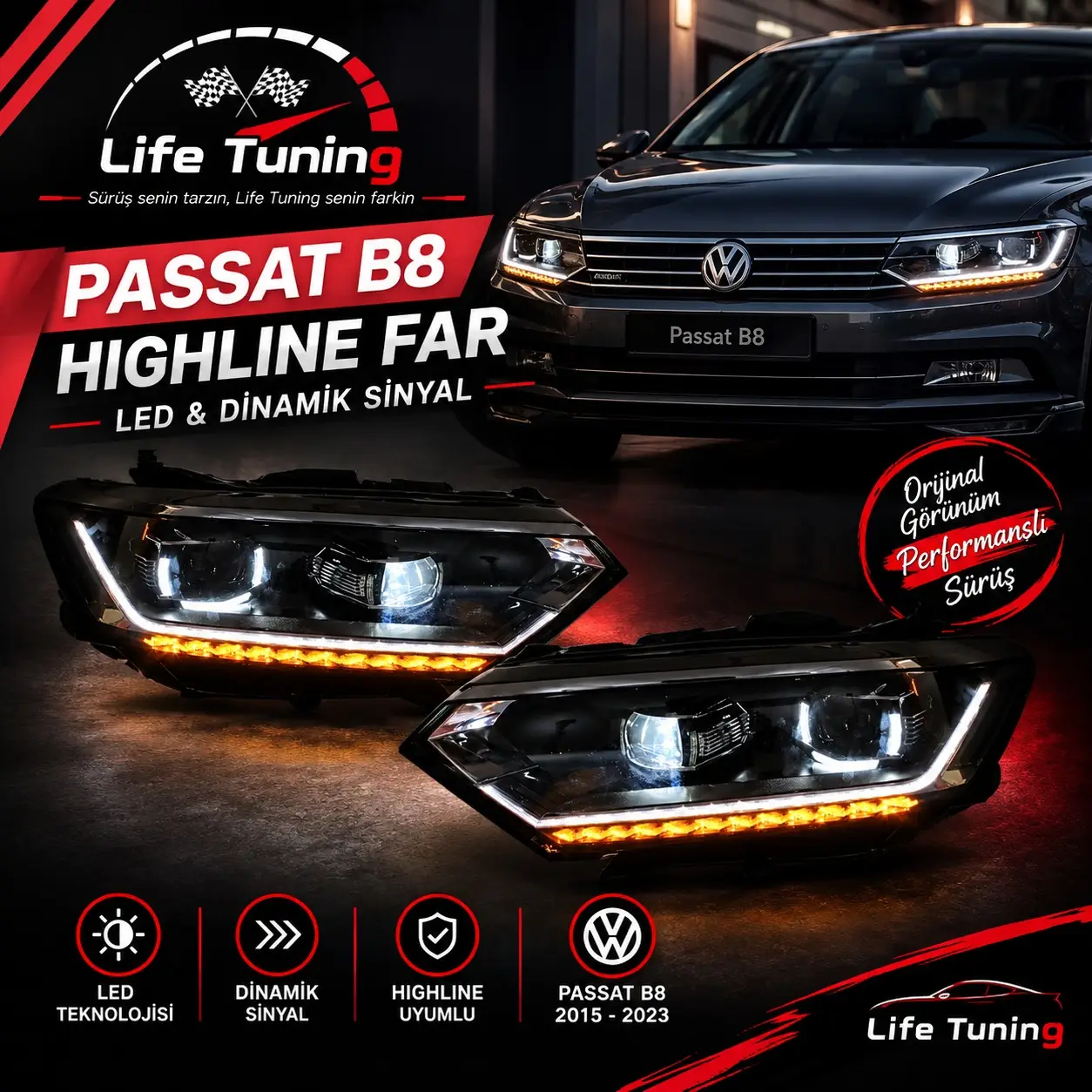Volkswagen Passat B8 Highline Far