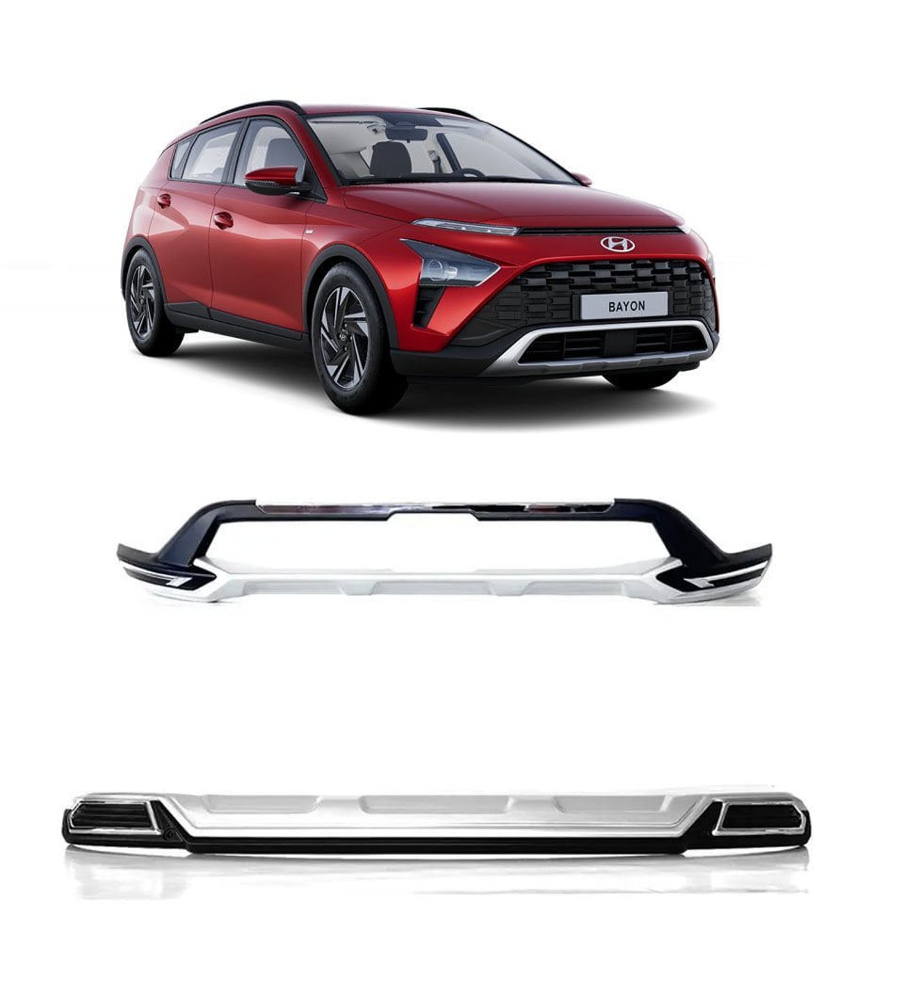 Hyundai Bayon Ön Arka Koruma Difüzör 2021+ Hyundai Bayon Ön Arka Koruma Difüzör 2021+