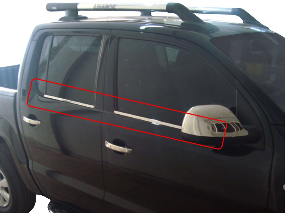 VW Amarok Cam Çıtası 4 Prç Krom 2010-2016 VW Amarok Cam Çıtası 4 Prç Krom 2010-2016