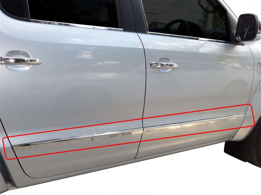 VW Amarok Yan Kapı Çıtası 4 Prç Krom 2010-2016 VW Amarok Yan Kapı Çıtası 4 Prç Krom 2010-2016