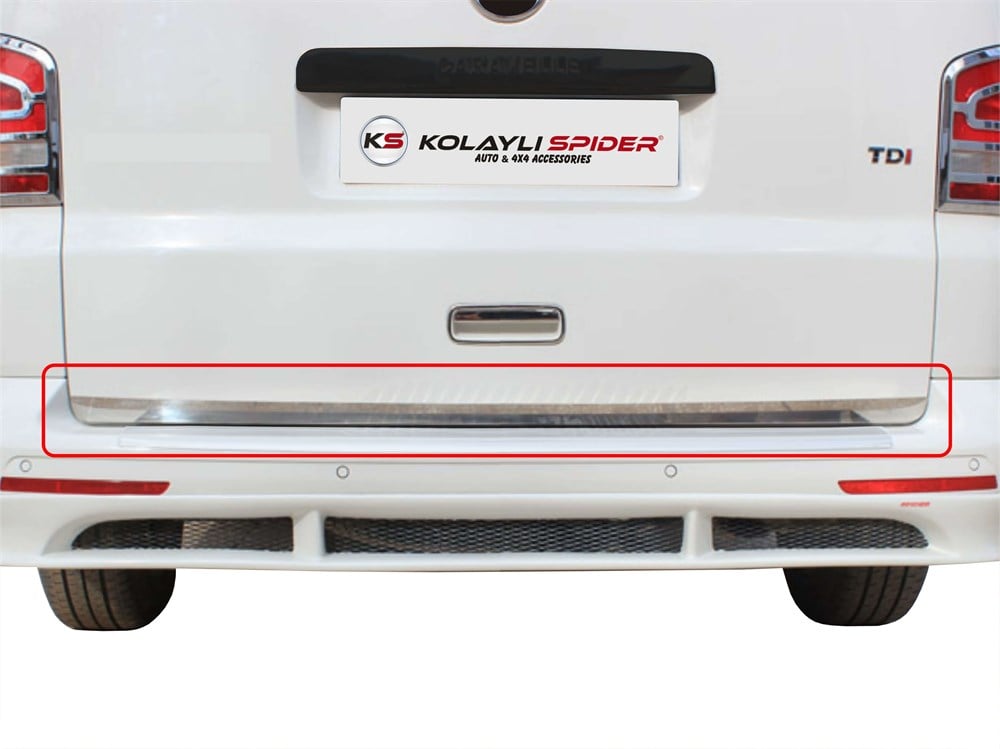 VW Caravelle T5.5 Bagaj Alt Çıta Krom 2010-2015 VW Caravelle T5.5 Bagaj Alt Çıta Krom 2010-2015